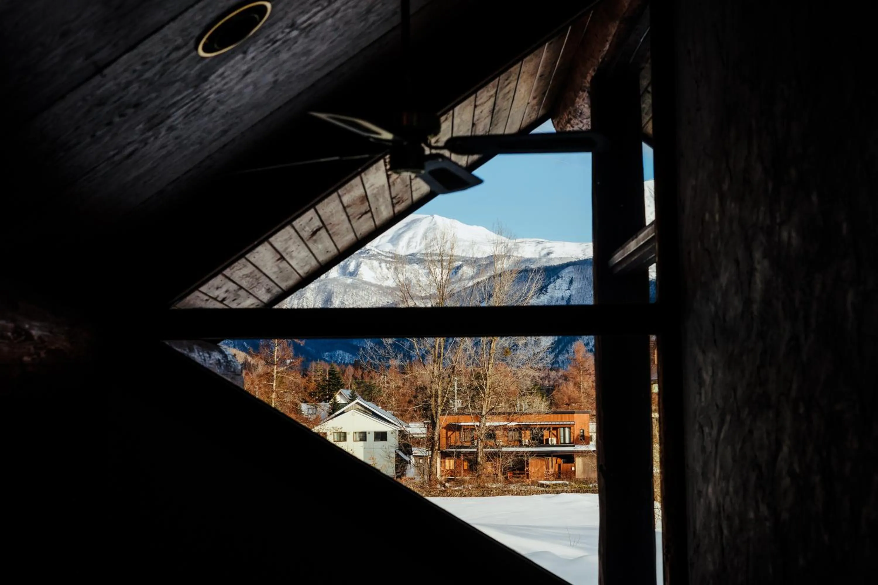 View (from property/room) in Hakuba Pension & Log Hotel Meteor