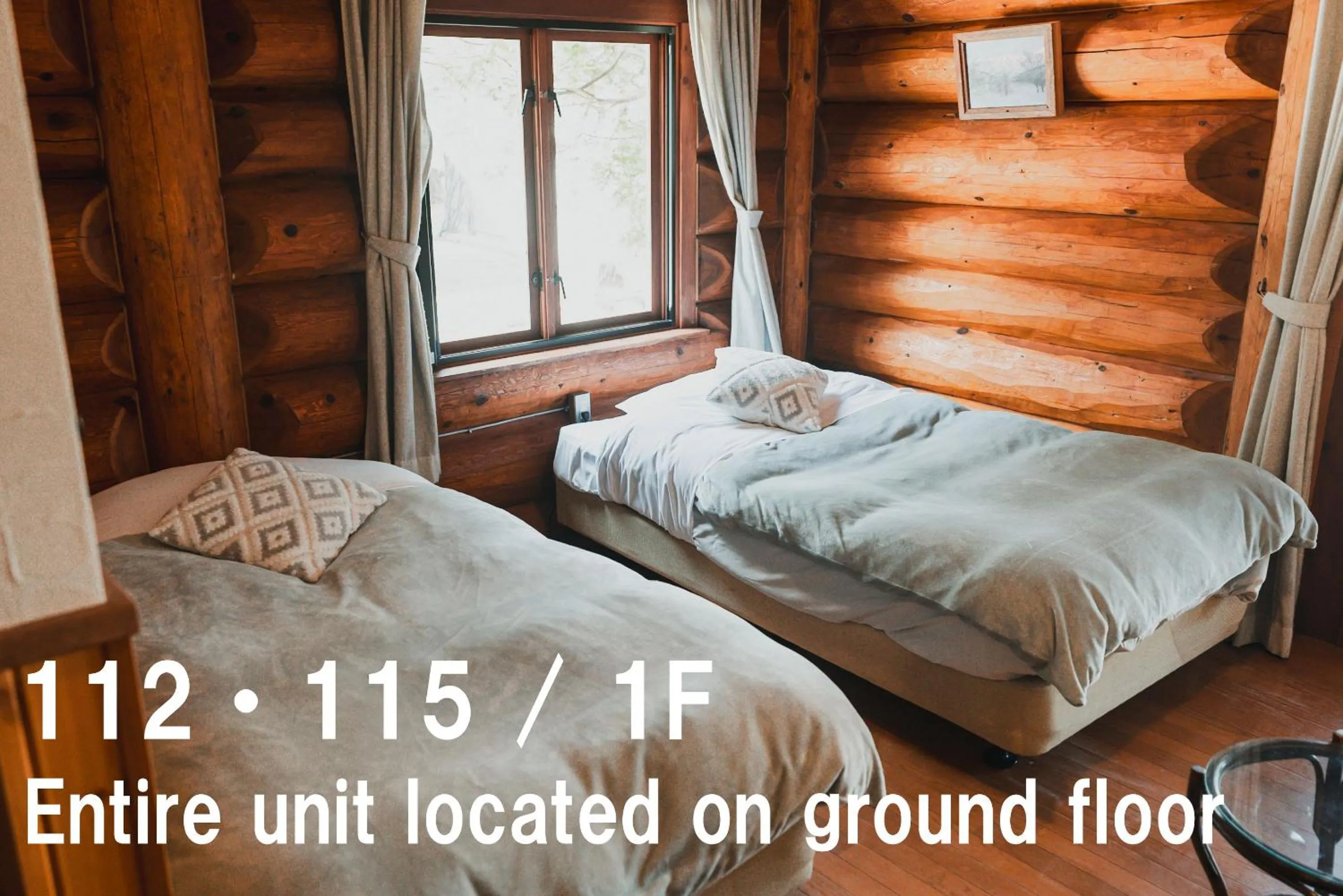 Photo of the whole room, Bed in Hakuba Pension & Log Hotel Meteor