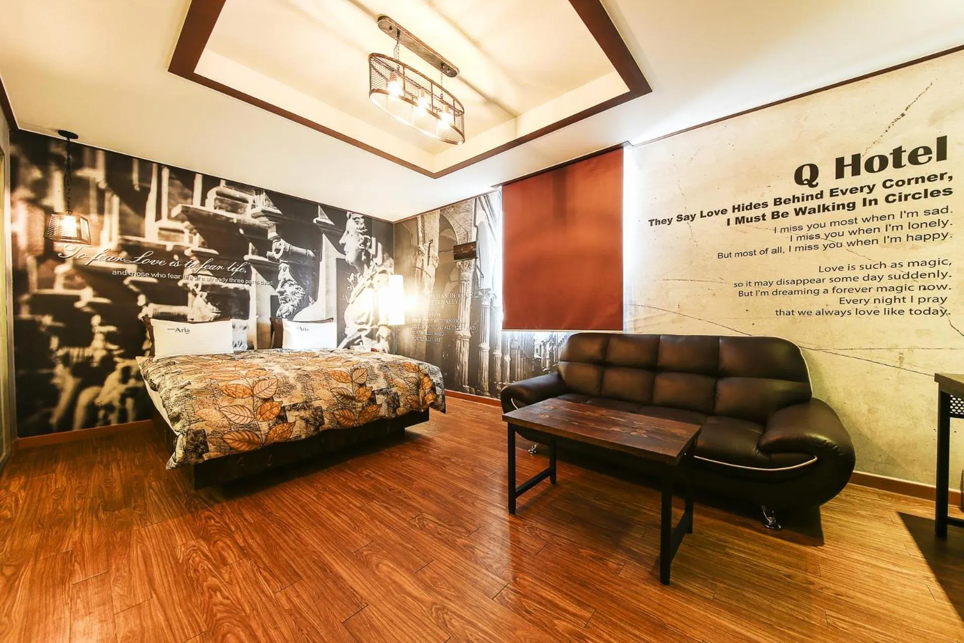 Bed in Q Hotel Yongin