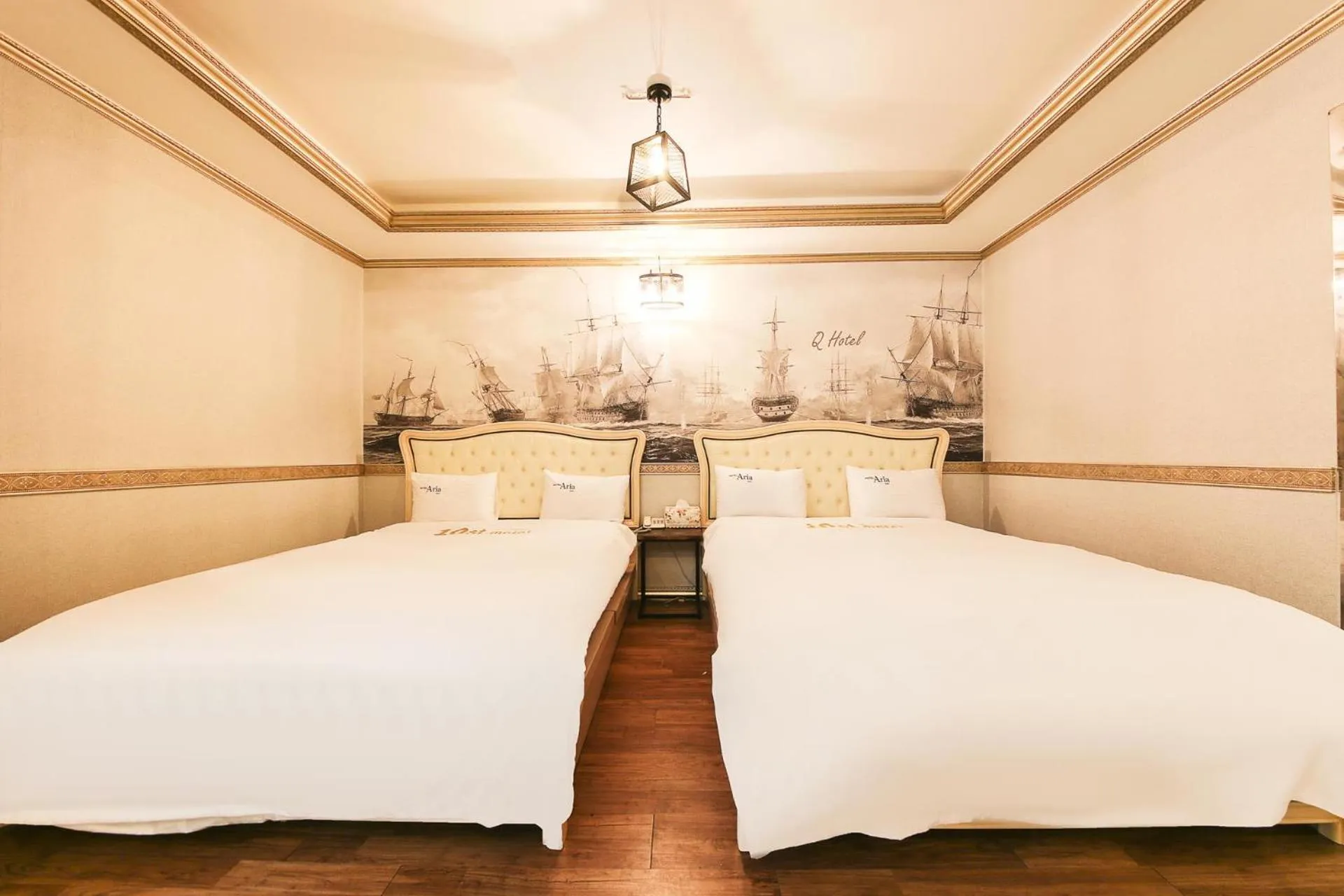 Bed in Q Hotel Yongin