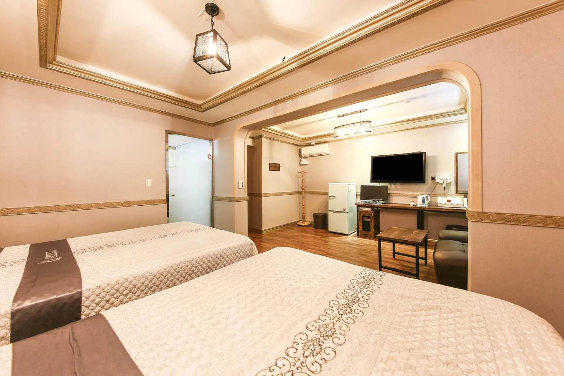 Bed in Q Hotel Yongin