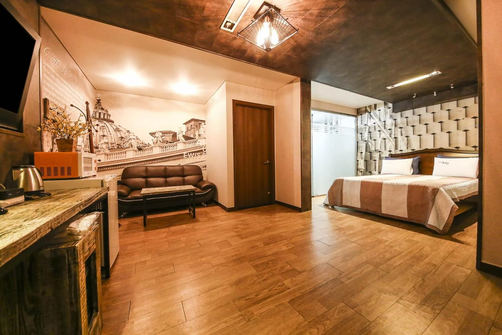 Bed in Q Hotel Yongin