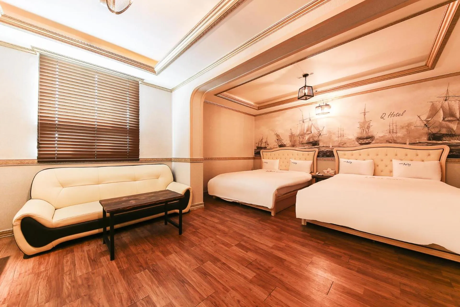 Bed in Q Hotel Yongin