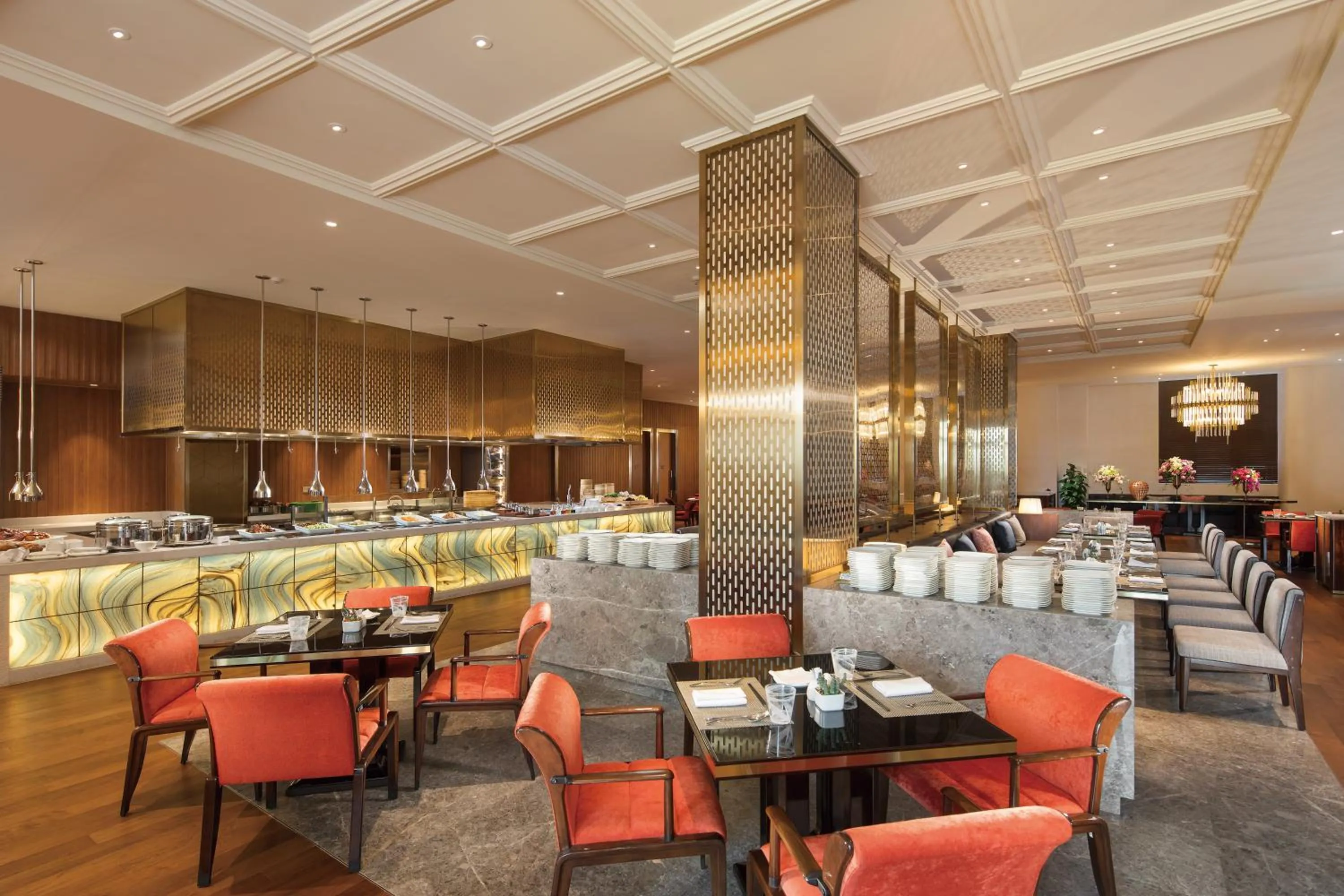 Breakfast in Hilton Dalian Golden Pebble Beach Resort