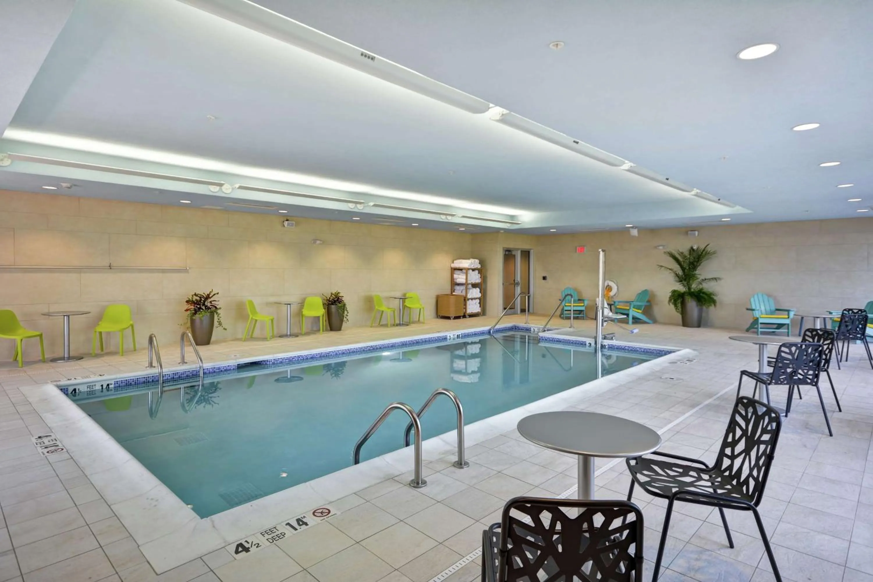 Pool view in Home2 Suites by Hilton Queensbury Lake George