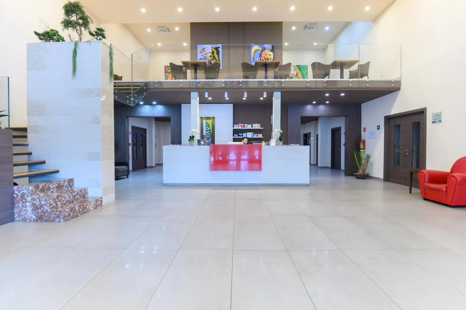 Lobby or reception in Bhotel