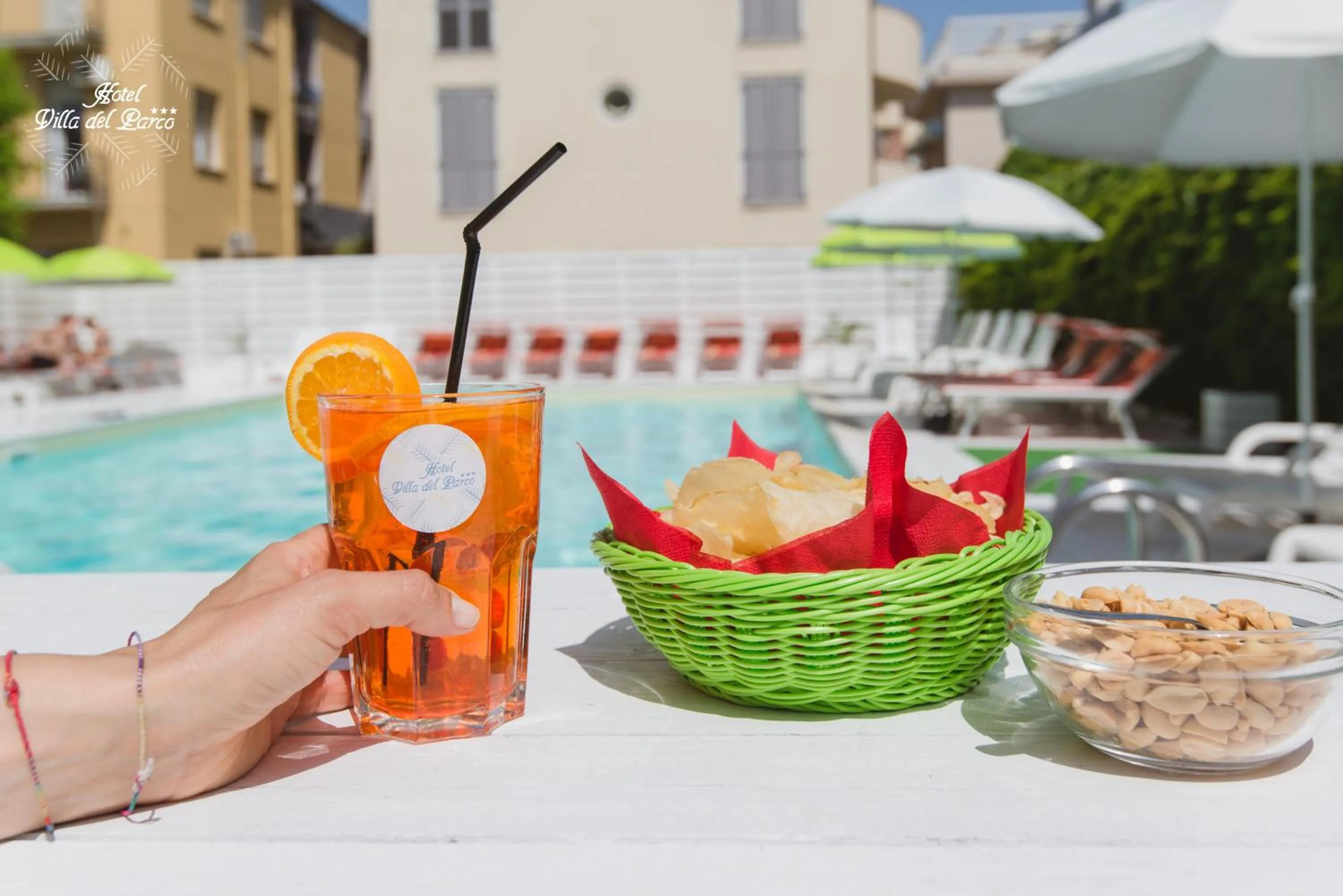 Food and drinks in Hotel Villa del Parco