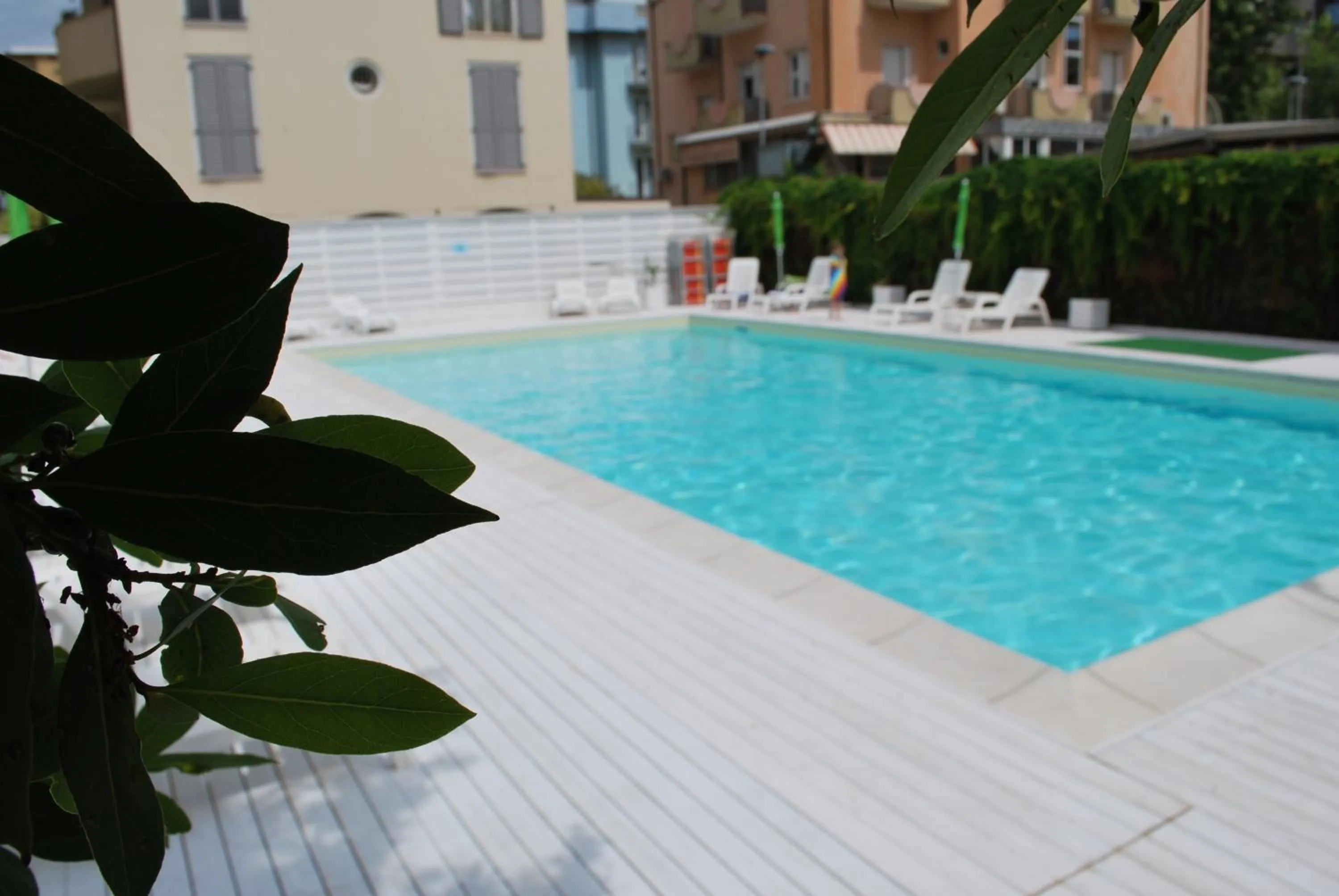 Pool view in Hotel Villa del Parco