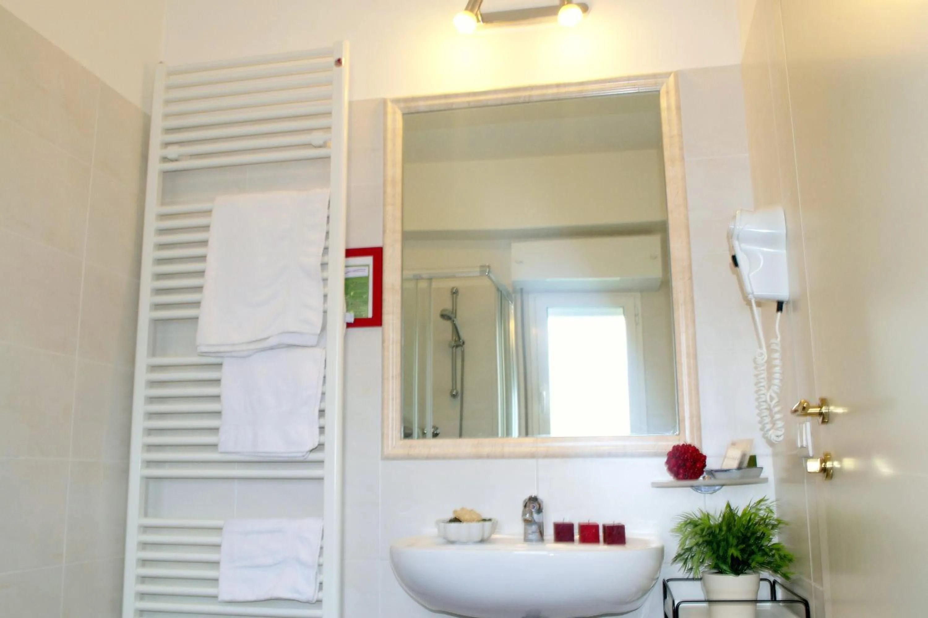 Shower in Hotel Villa del Parco