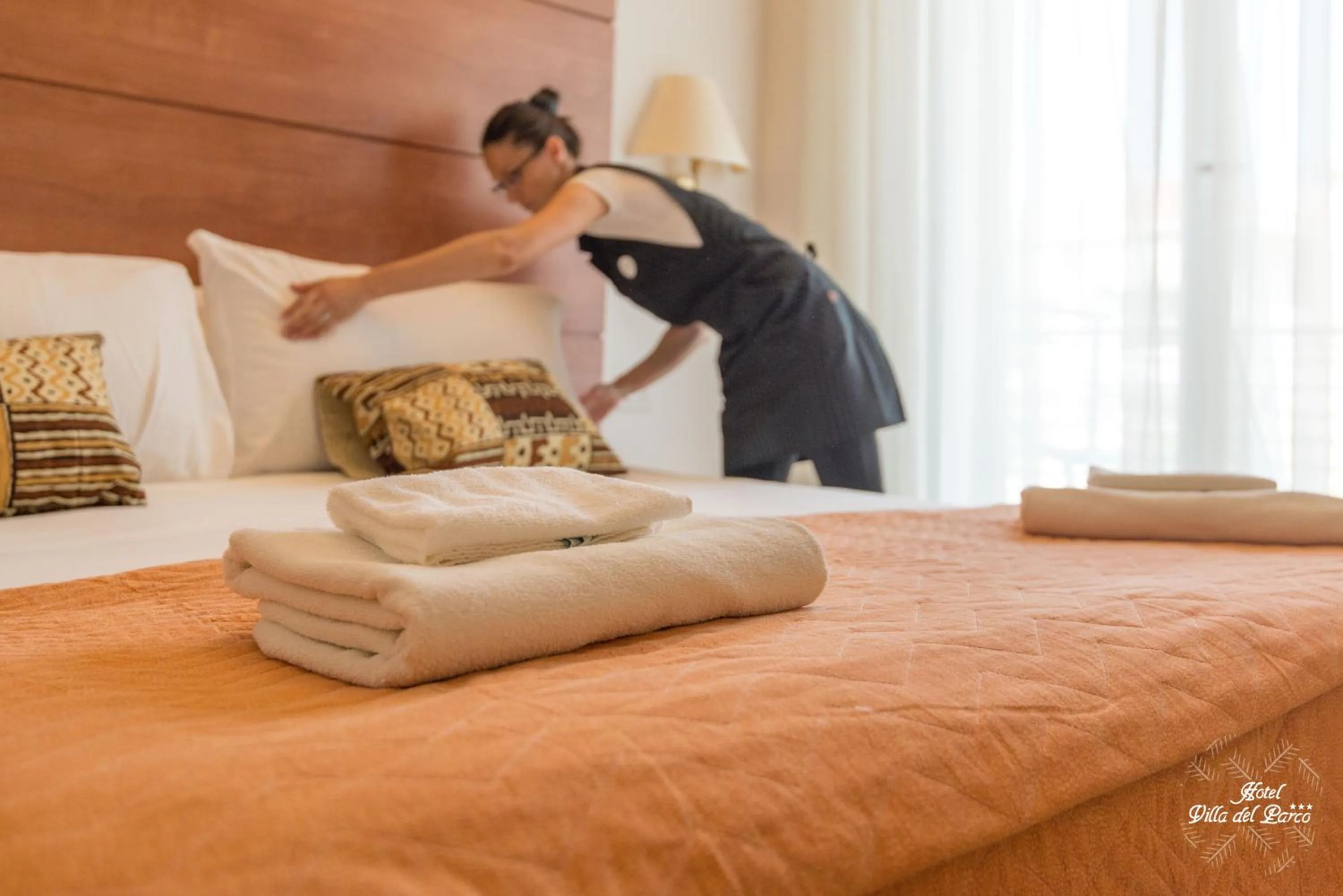 Bed in Hotel Villa del Parco