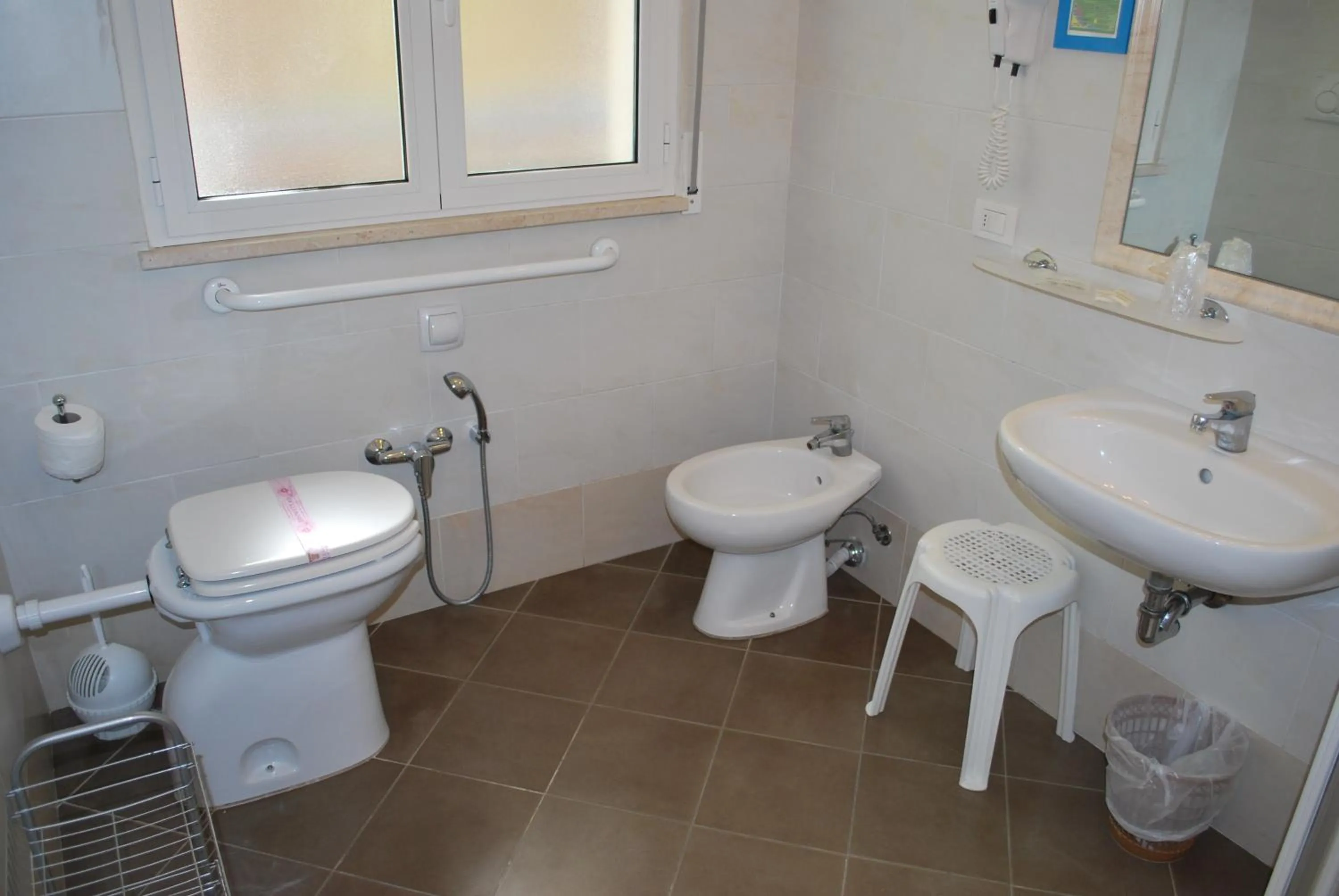 Toilet in Hotel Villa del Parco