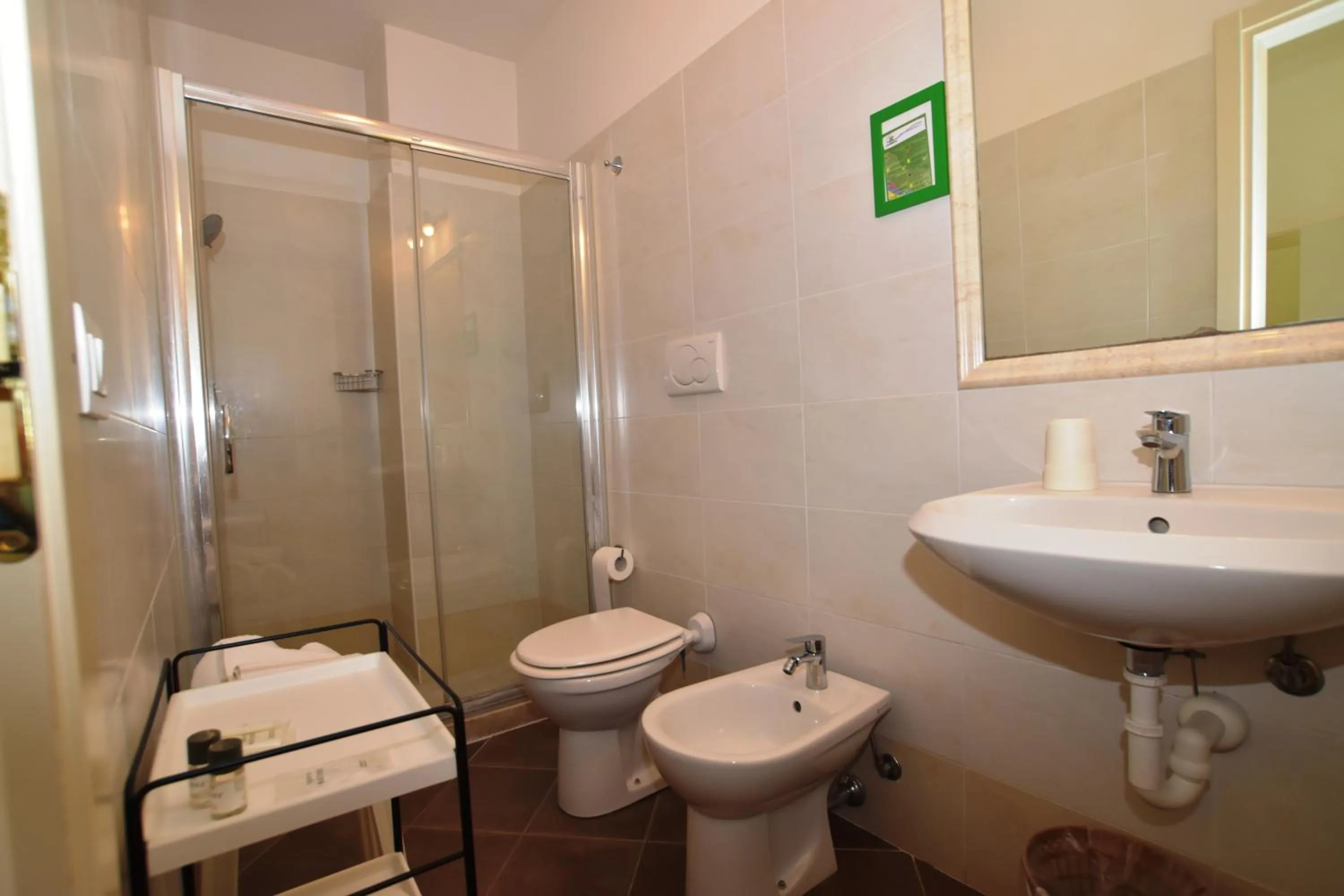 Shower in Hotel Villa del Parco