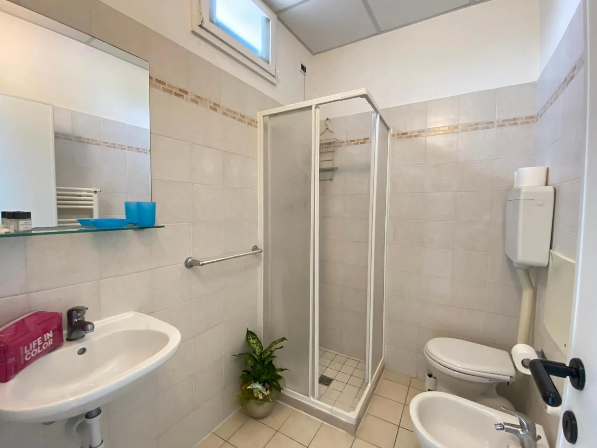 Shower in Hotel Villa del Parco