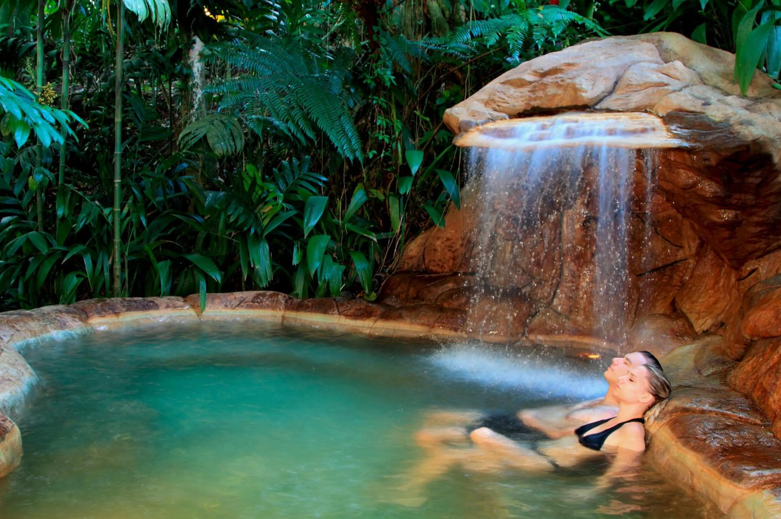 Hot Spring Bath in The Springs Resort & Spa at Arenal