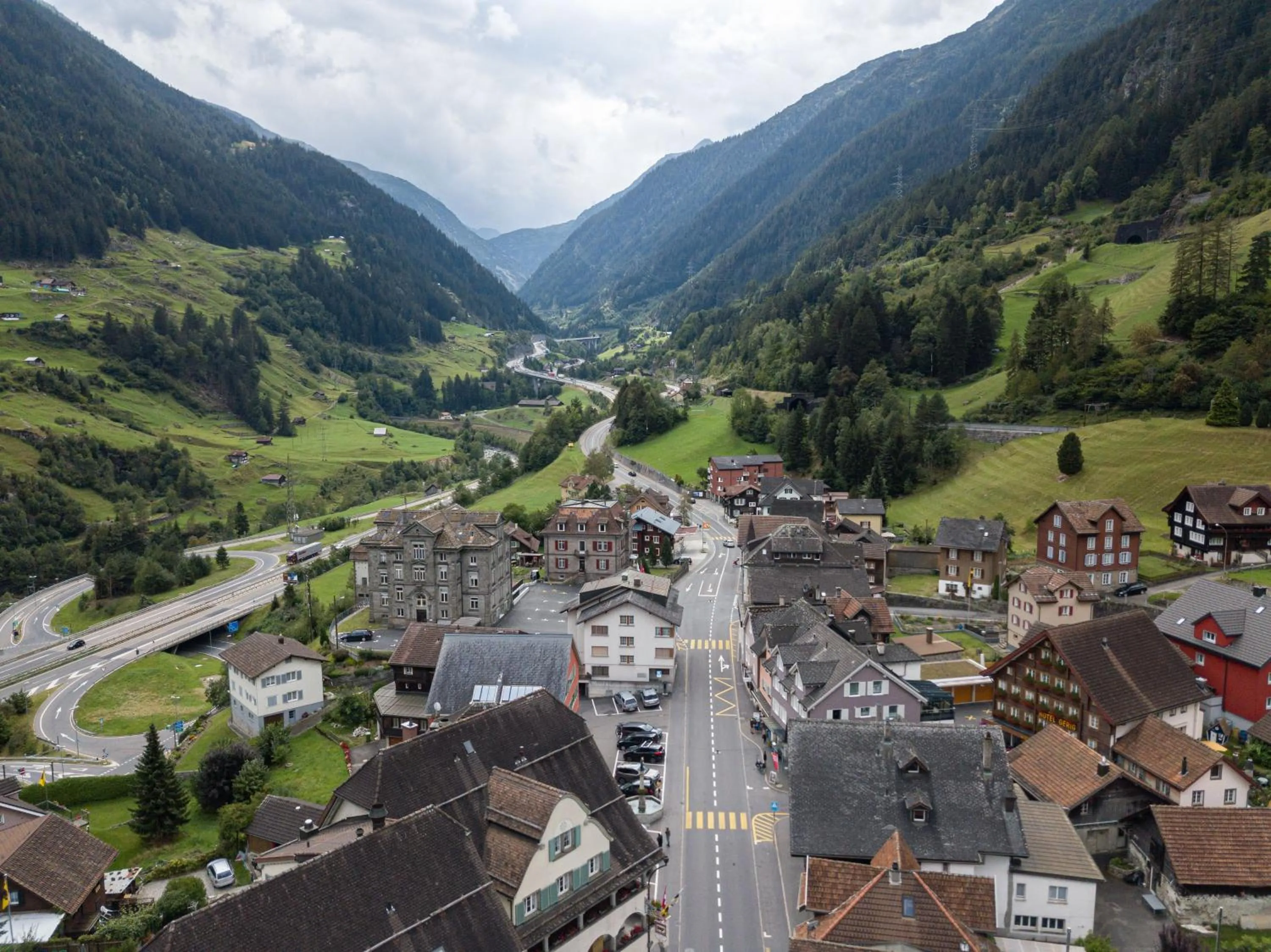 Bird's eye view in Hotel Gerig