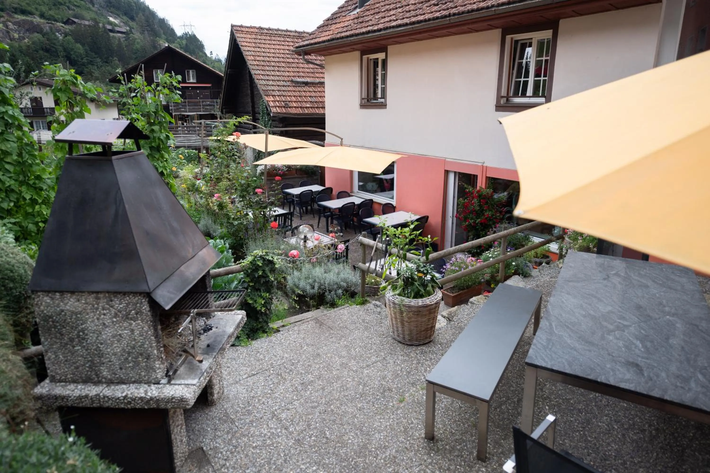 Garden view in Hotel Gerig