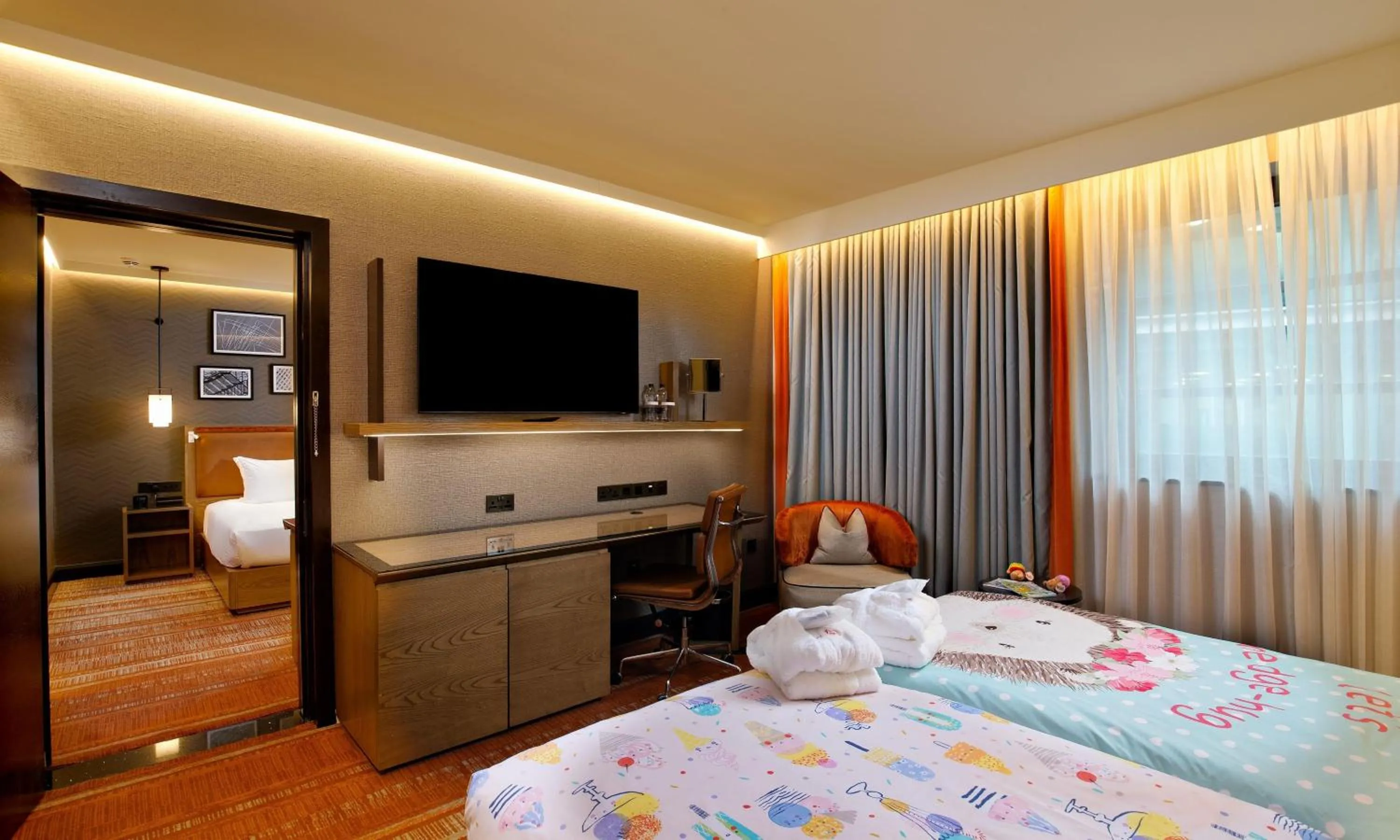 Bed in Hilton London Tower Bridge