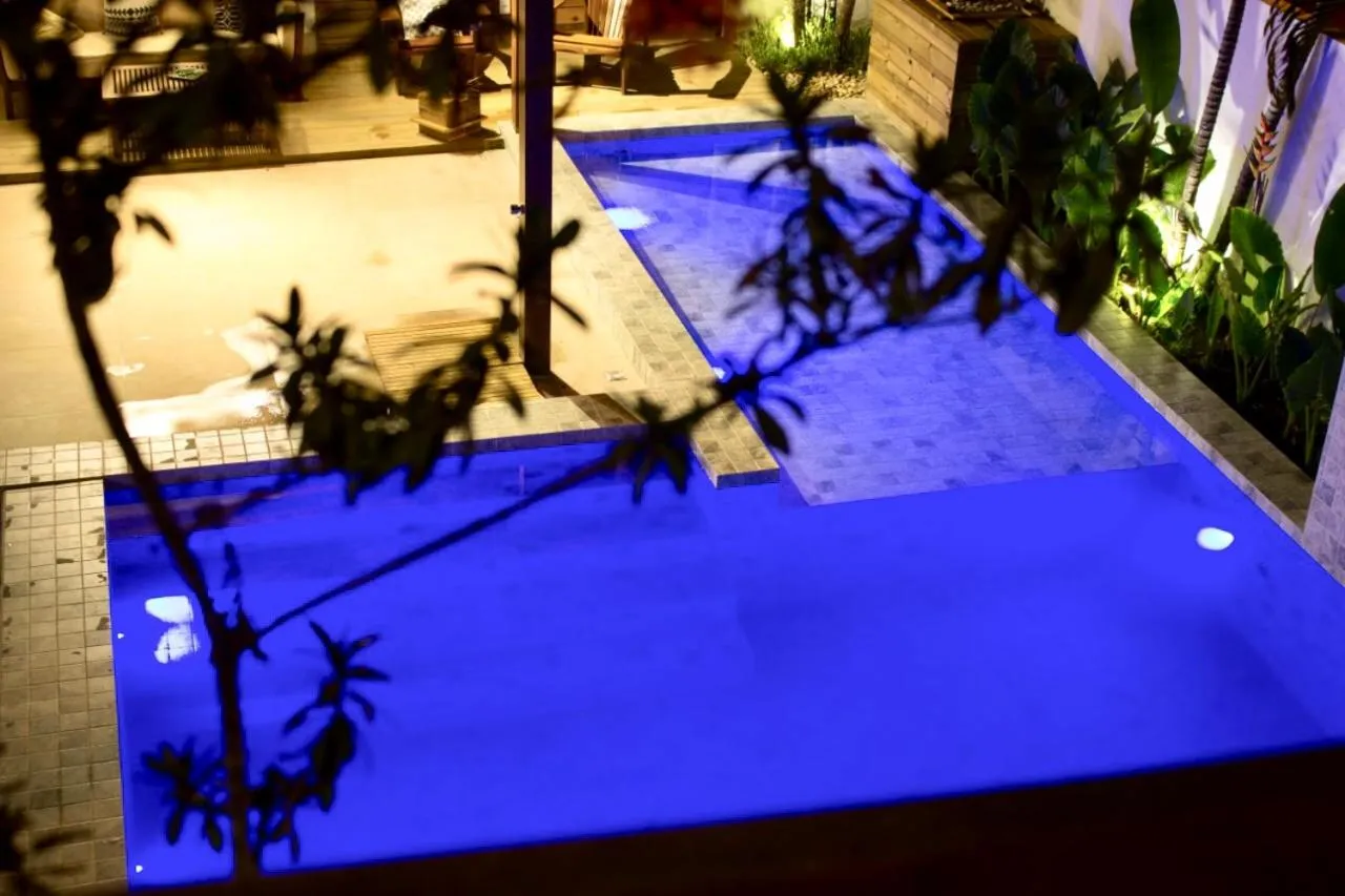 Pool view in Pousada Abaré