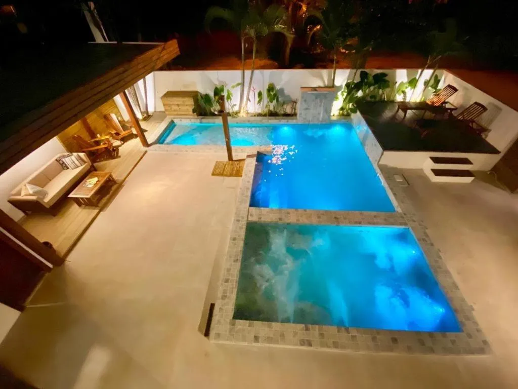 Pool view in Pousada Abaré