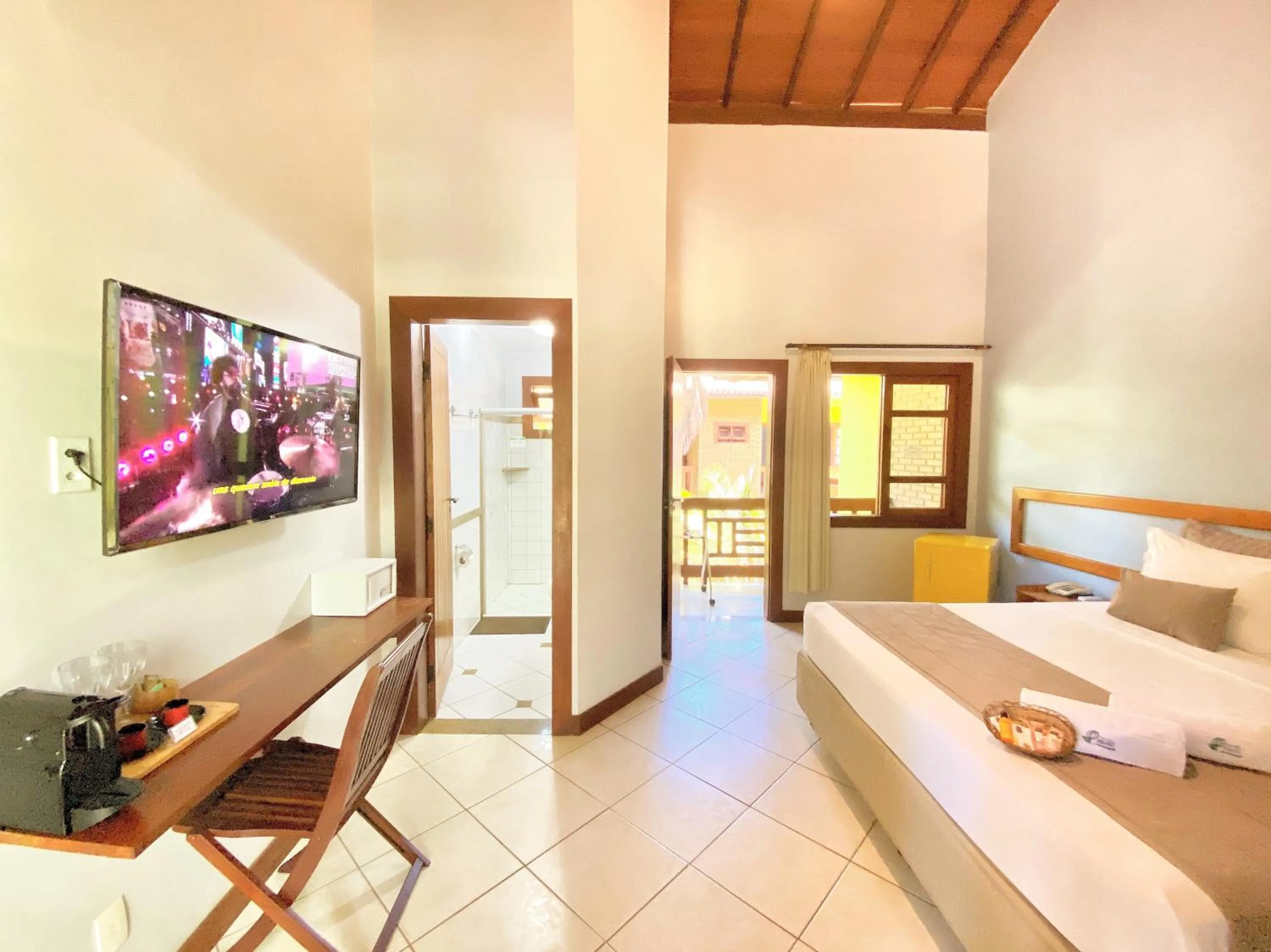 TV and multimedia, Bed in Pousada Abaré