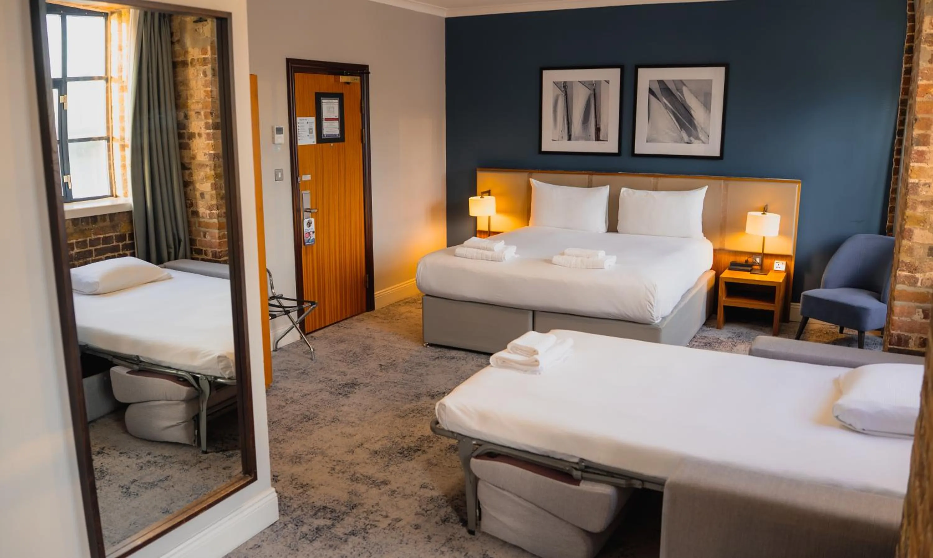 Photo of the whole room, Bed in a&o London Docklands Riverside