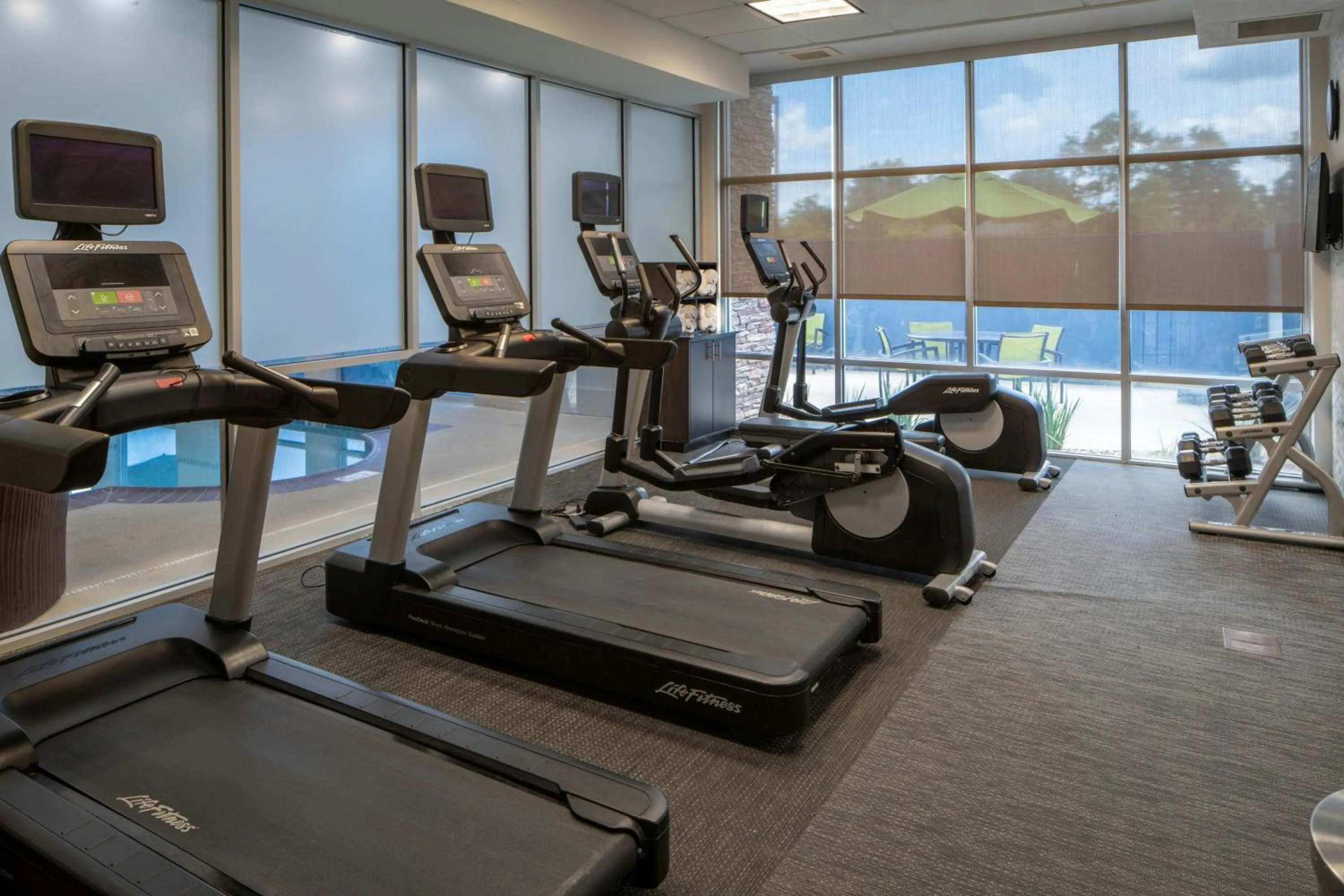 Fitness centre/facilities in SpringHill Suites by Marriott Lake Charles
