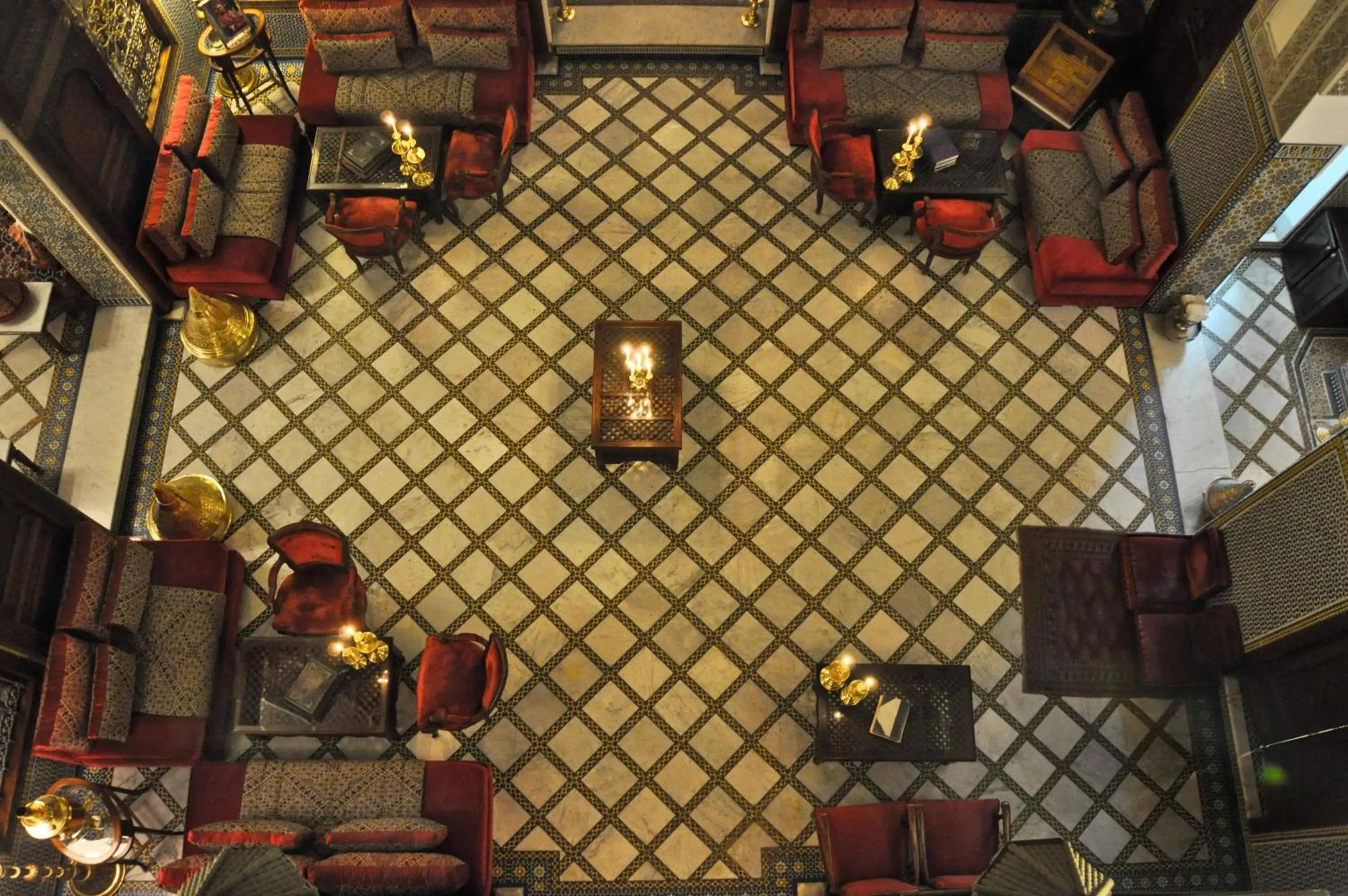 Patio in La Maison Bleue Batha