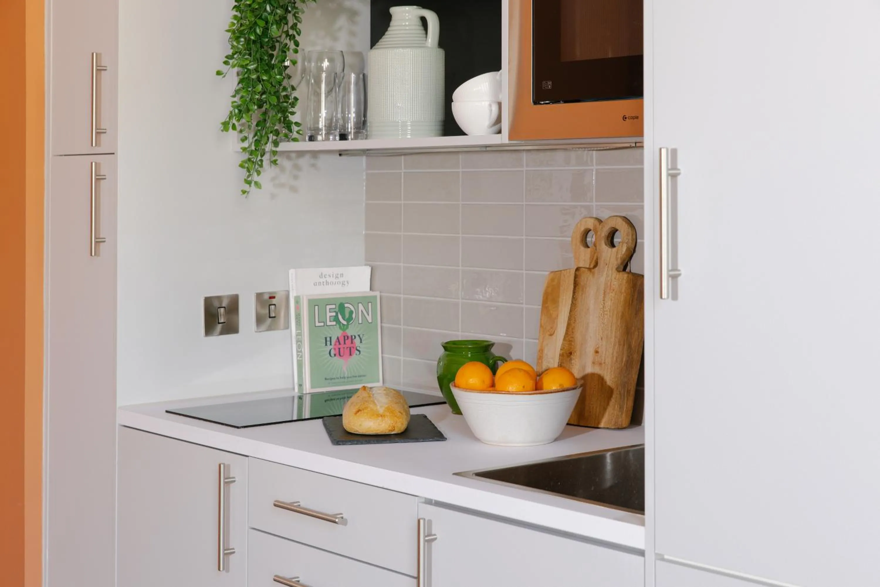 Kitchen or kitchenette in Heeton Concept Aparthotel Edinburgh Queen Street