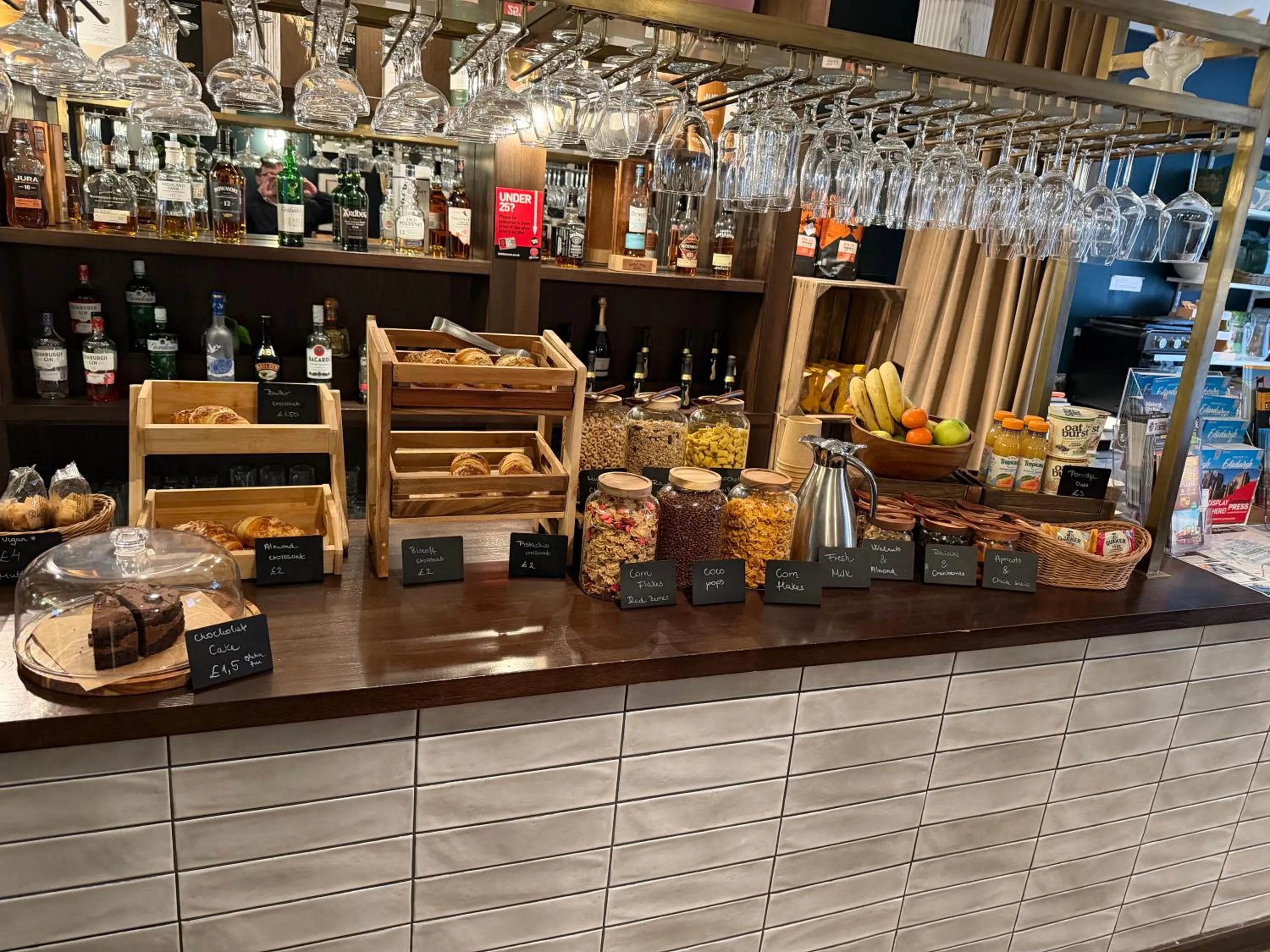Buffet breakfast in Heeton Concept Aparthotel Edinburgh Queen Street