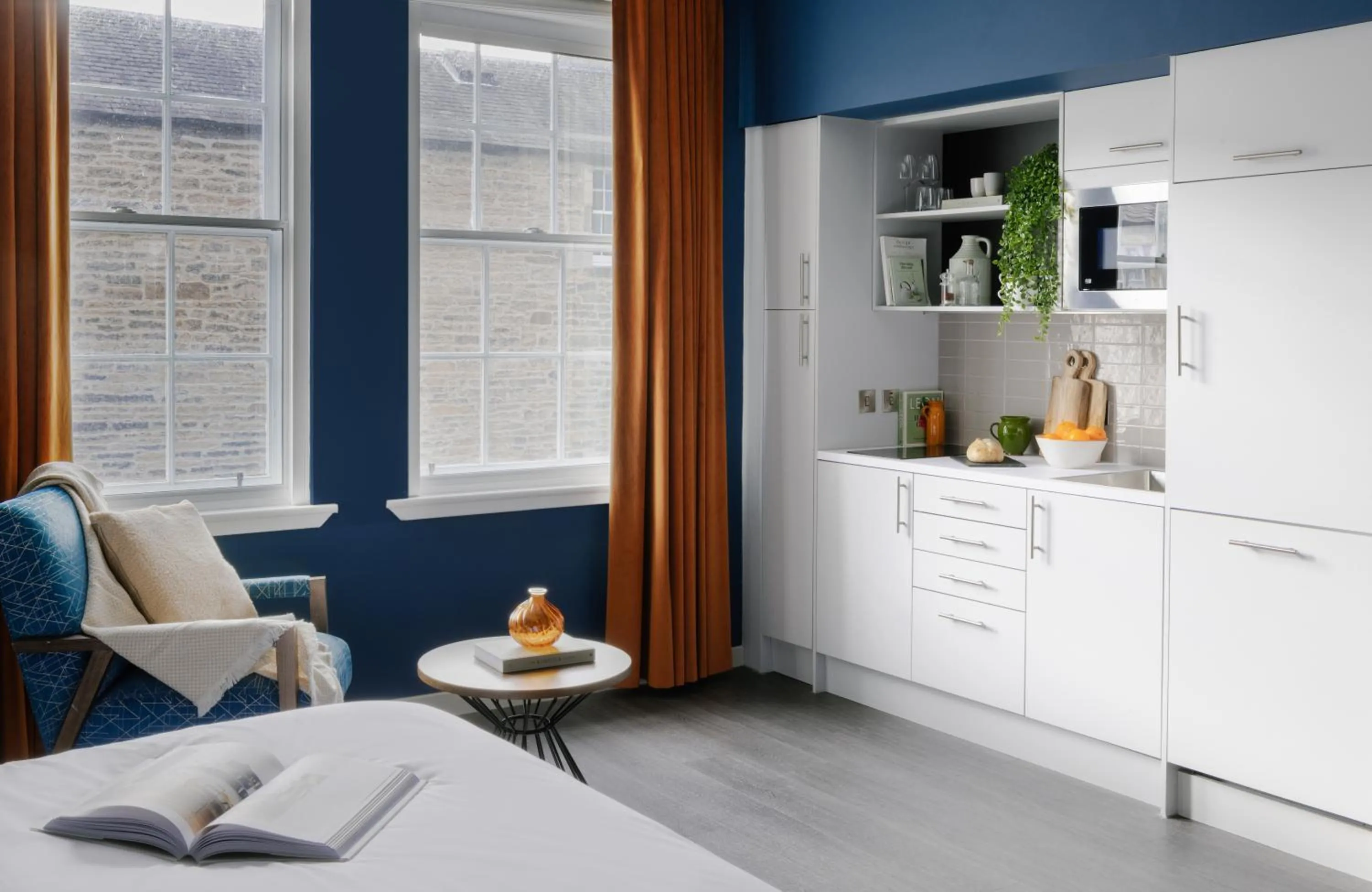 Kitchen or kitchenette in Heeton Concept Aparthotel Edinburgh Queen Street