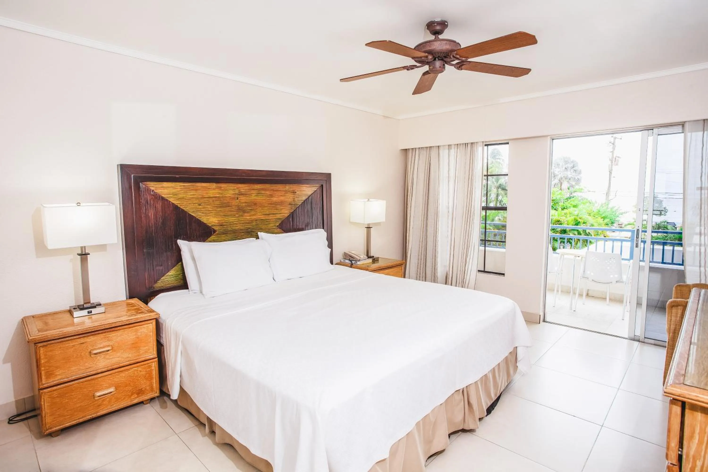 Bed in Blue Horizon Hotel