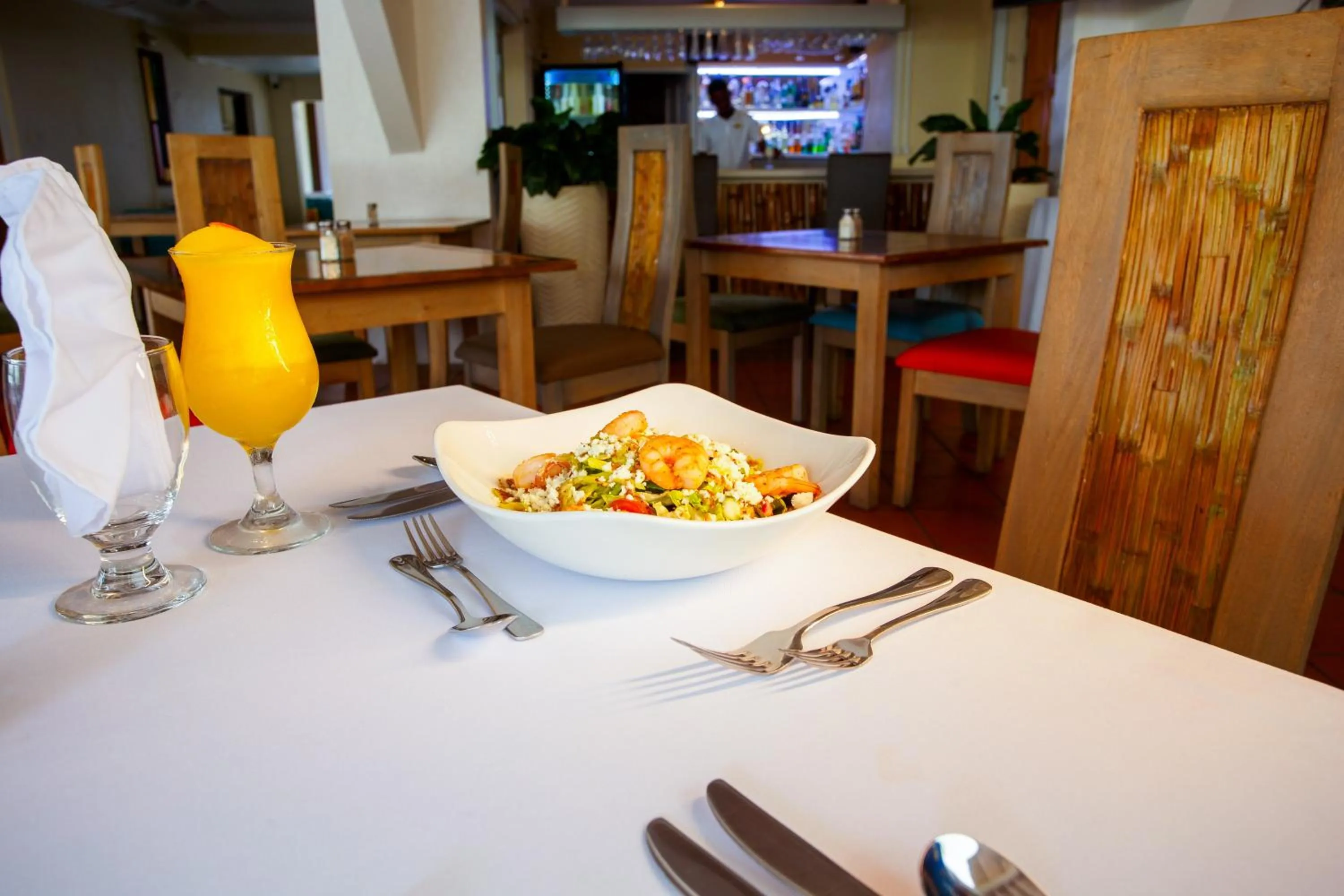 Food and drinks in Blue Horizon Hotel