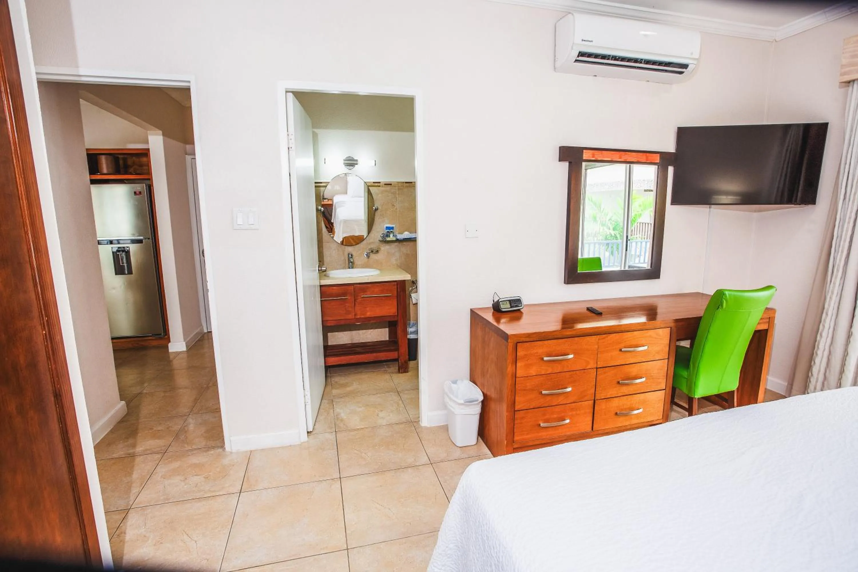 Bed in Blue Horizon Hotel