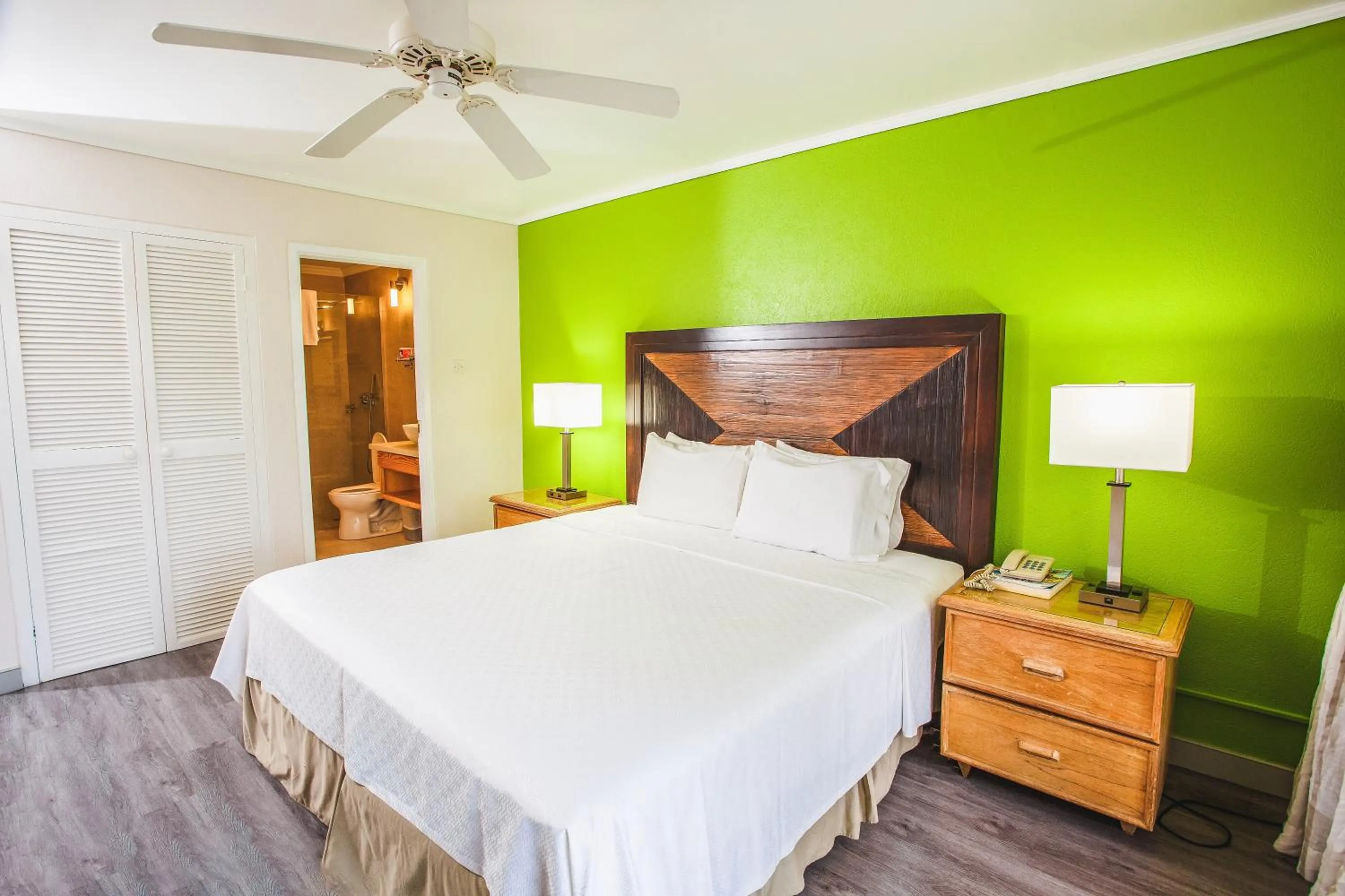 Bed in Blue Horizon Hotel