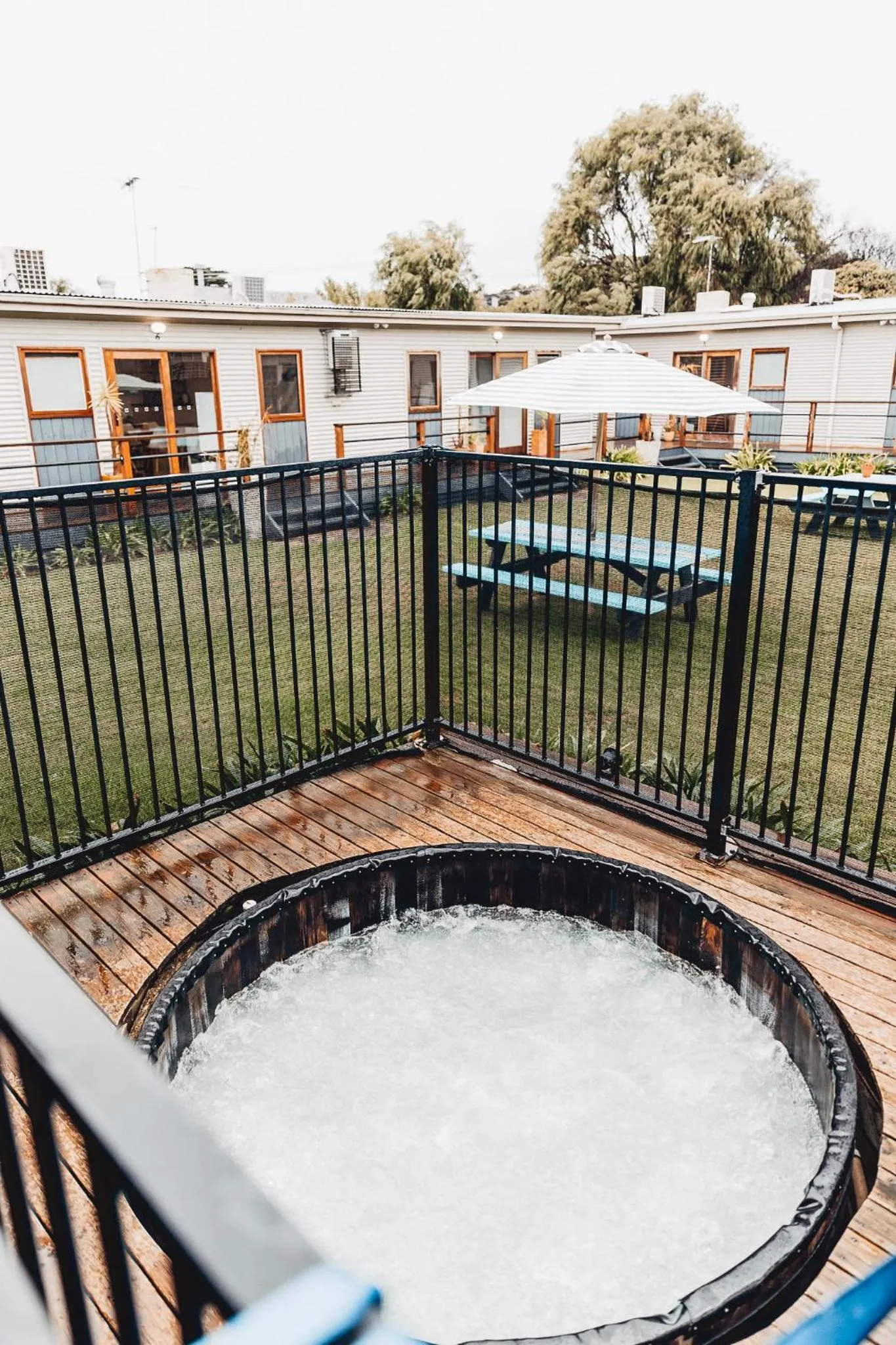 Pool view in Beach Holiday Apartments