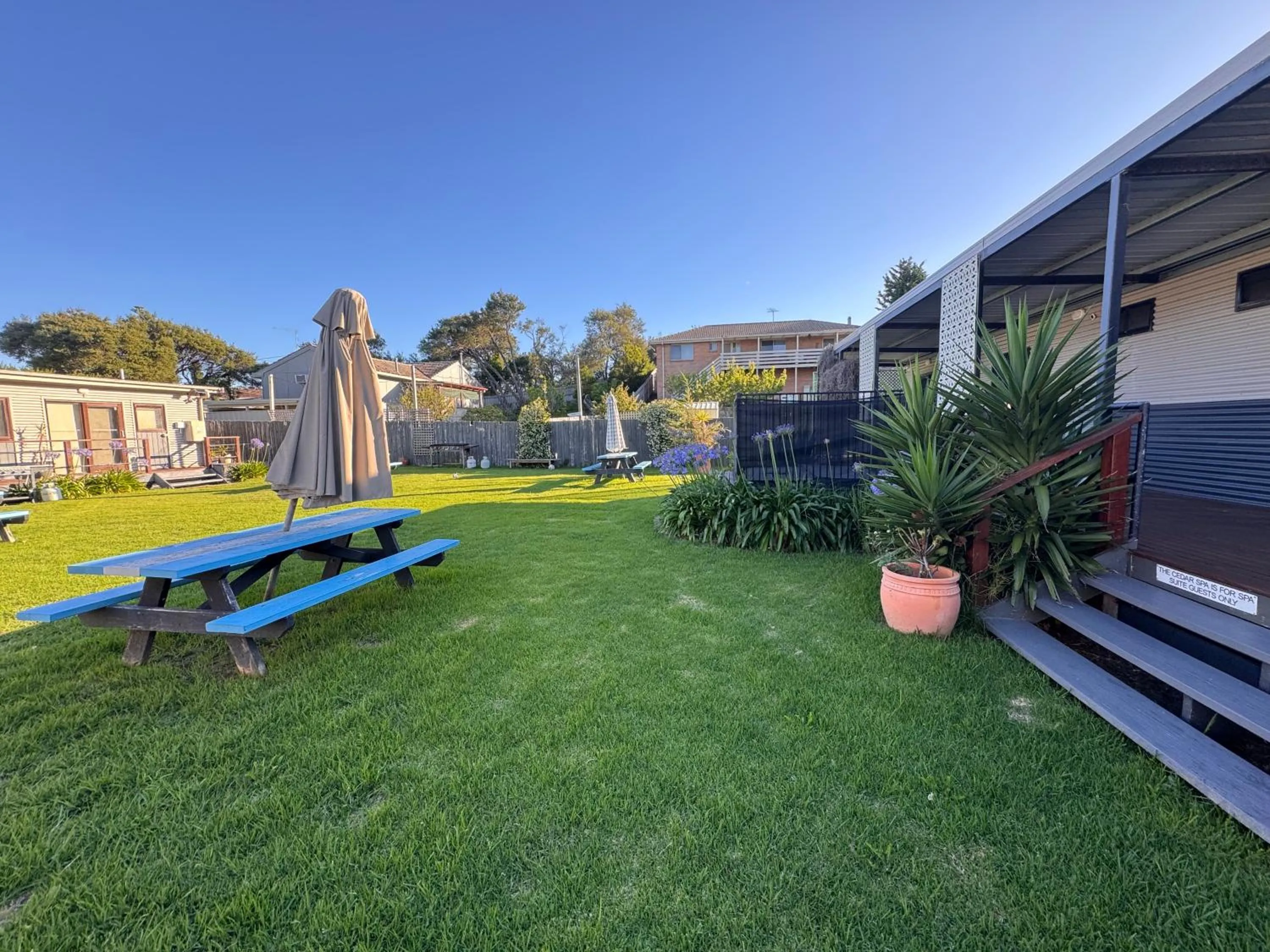 Garden view in Beach Holiday Apartments