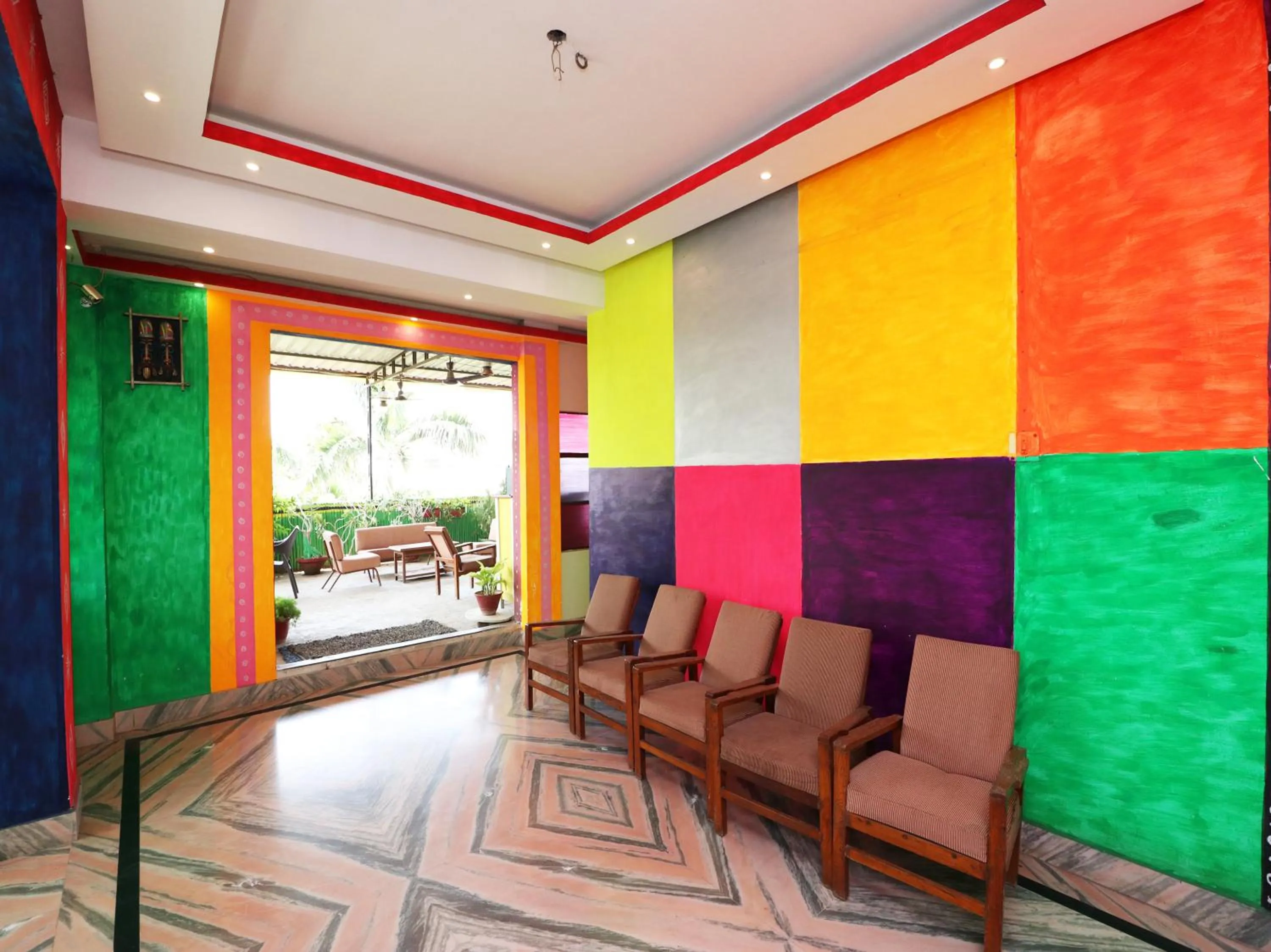 Seating area in Hotel Buddha