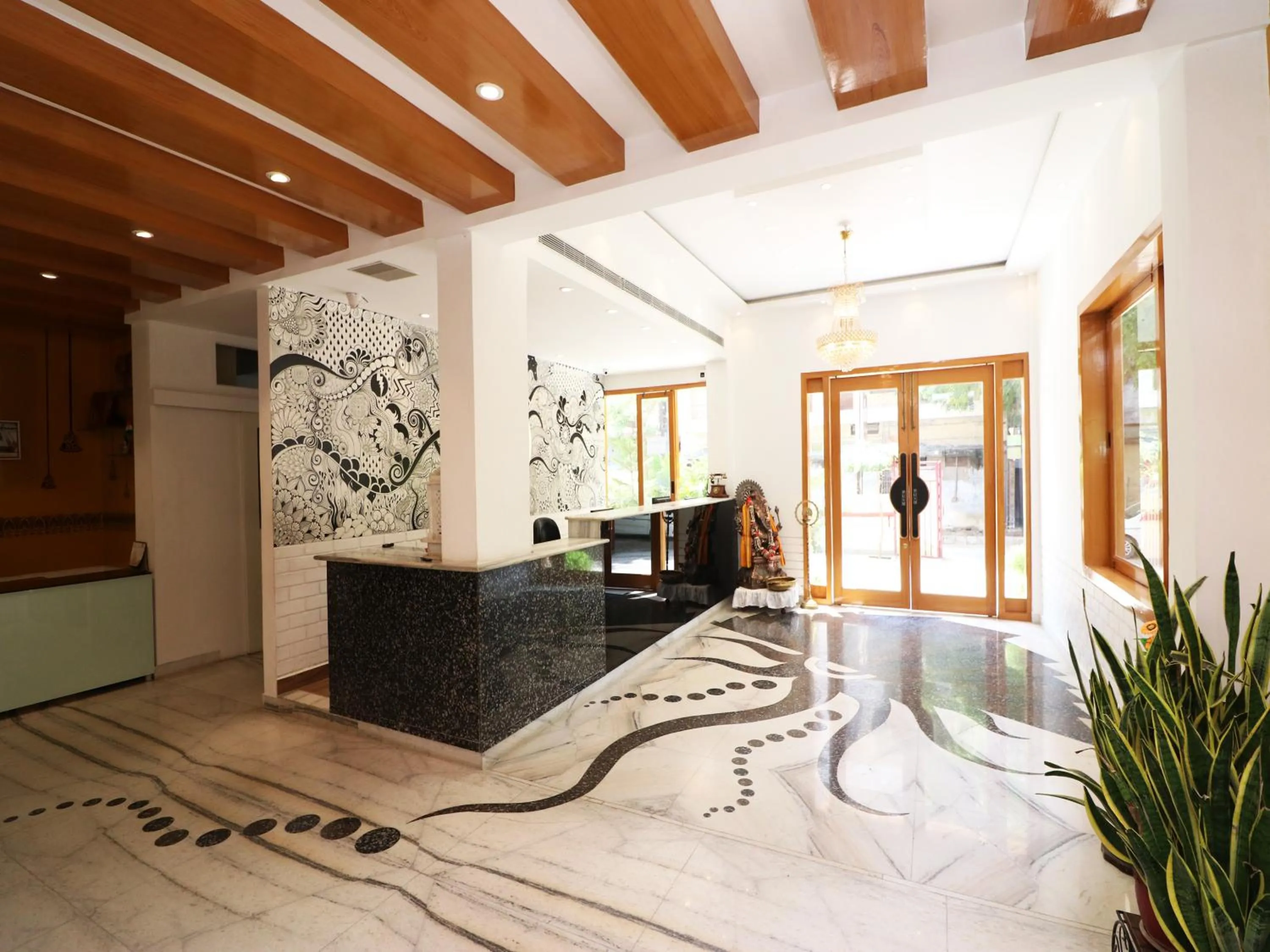 Lobby or reception in Hotel Buddha