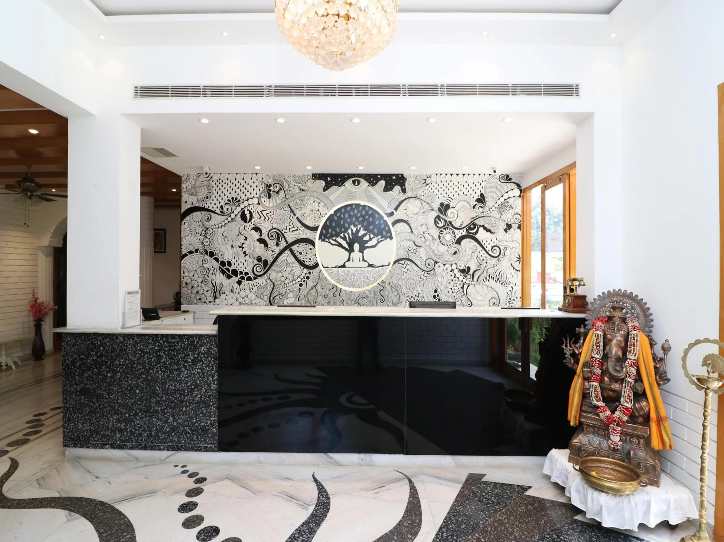 Lobby or reception in Hotel Buddha