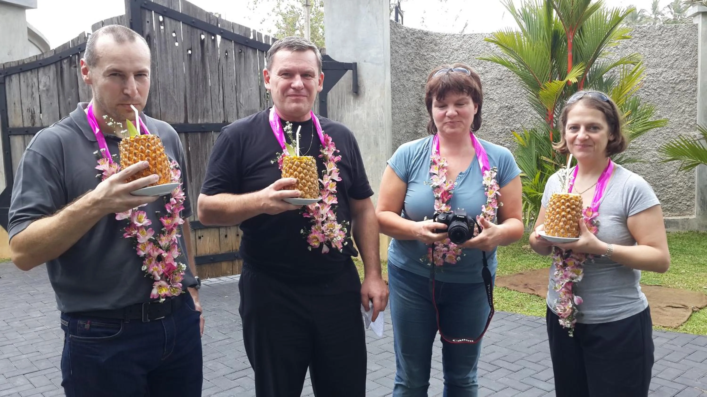 group of guests in Ridee Villa