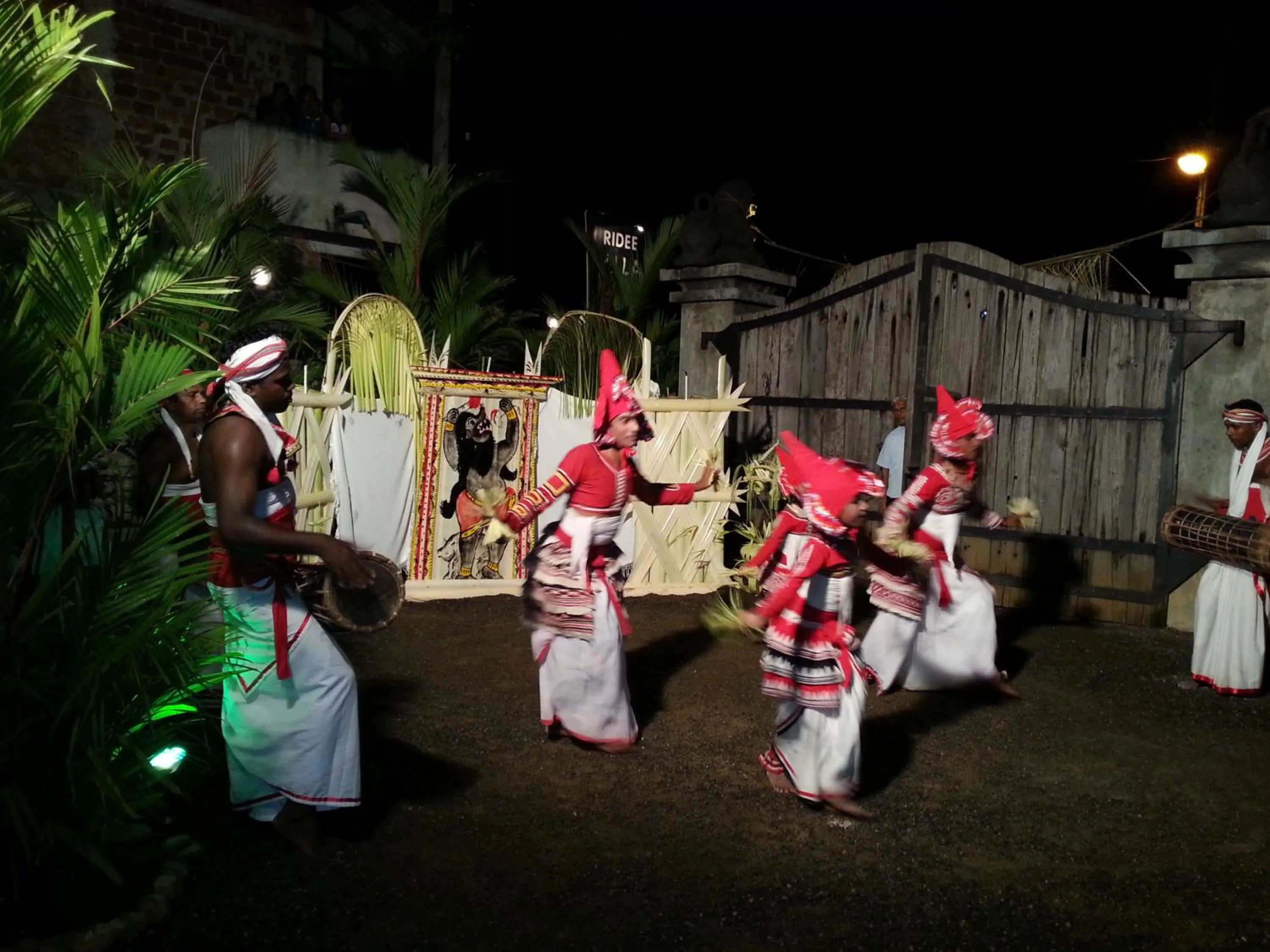 Evening entertainment in Ridee Villa
