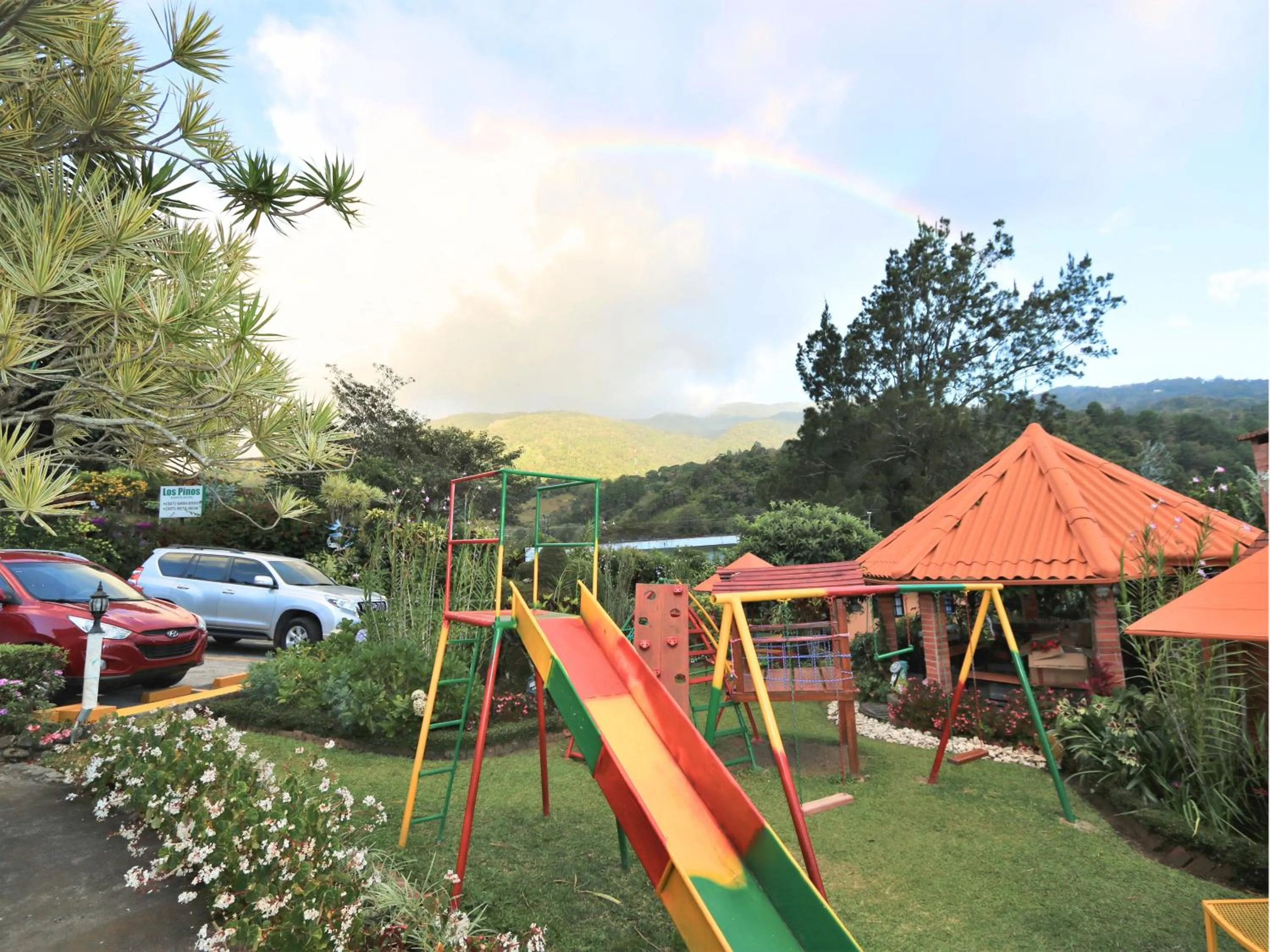 Children play ground in Aparthotel Los Pinos