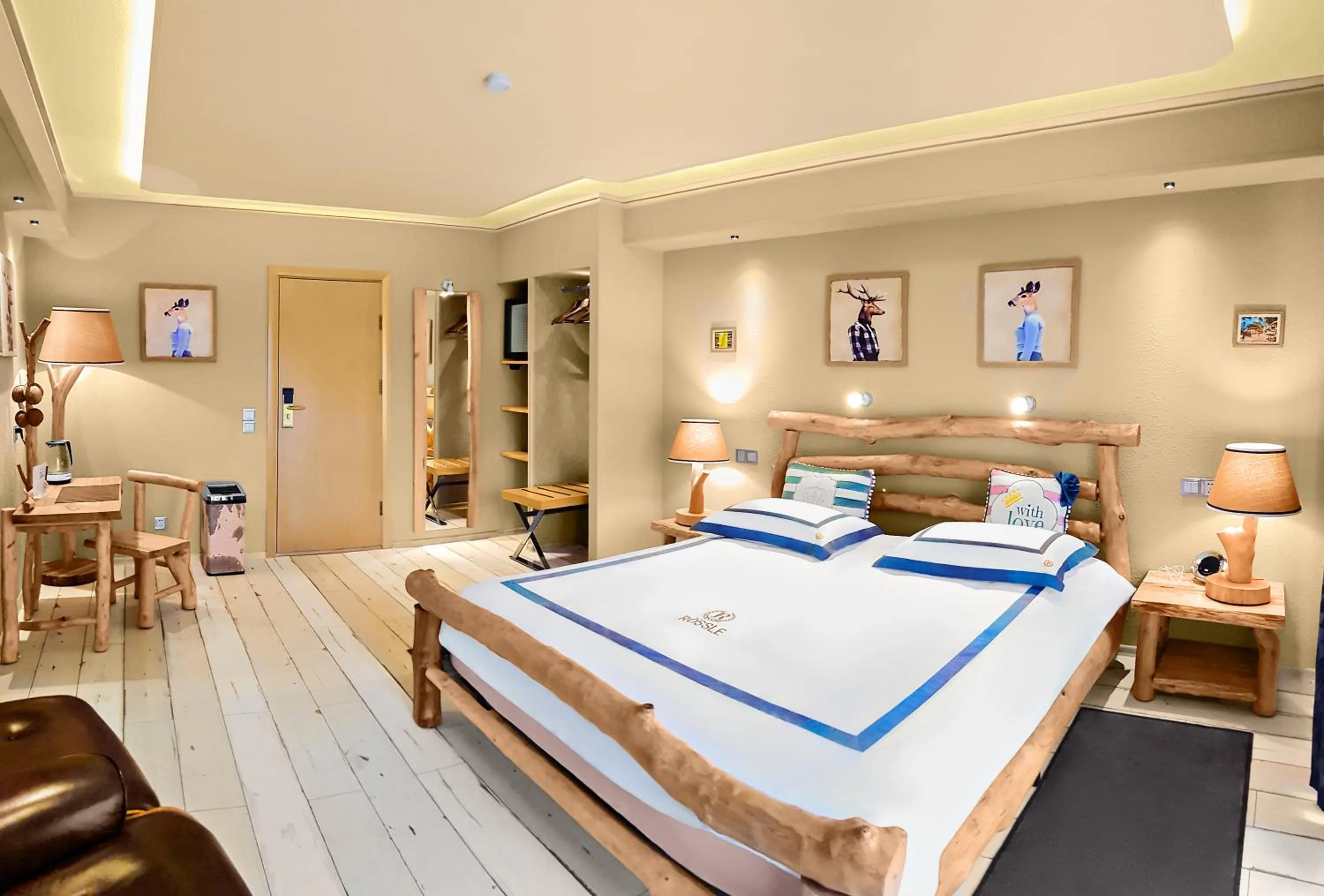 Bed in Hotel Rössle