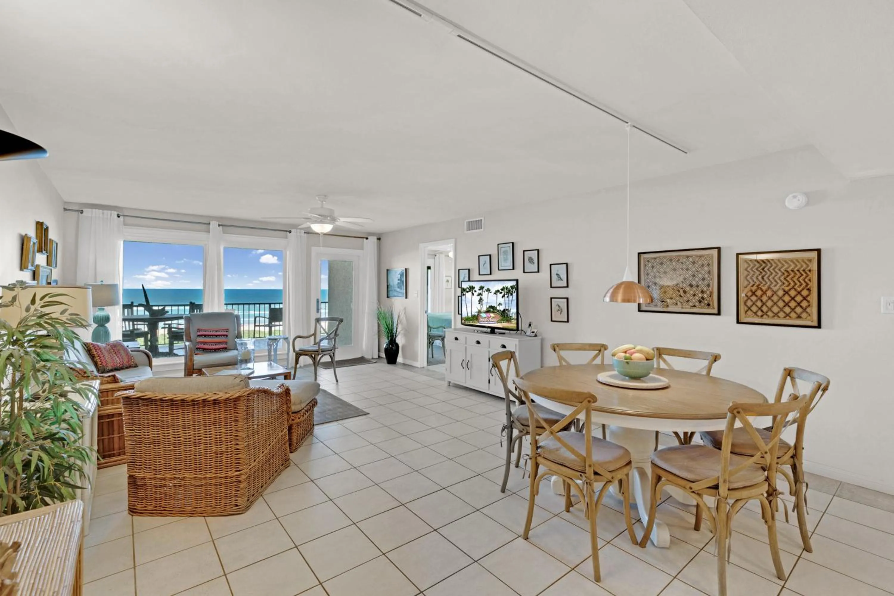 Dining area in Beach House Condo Unit #401