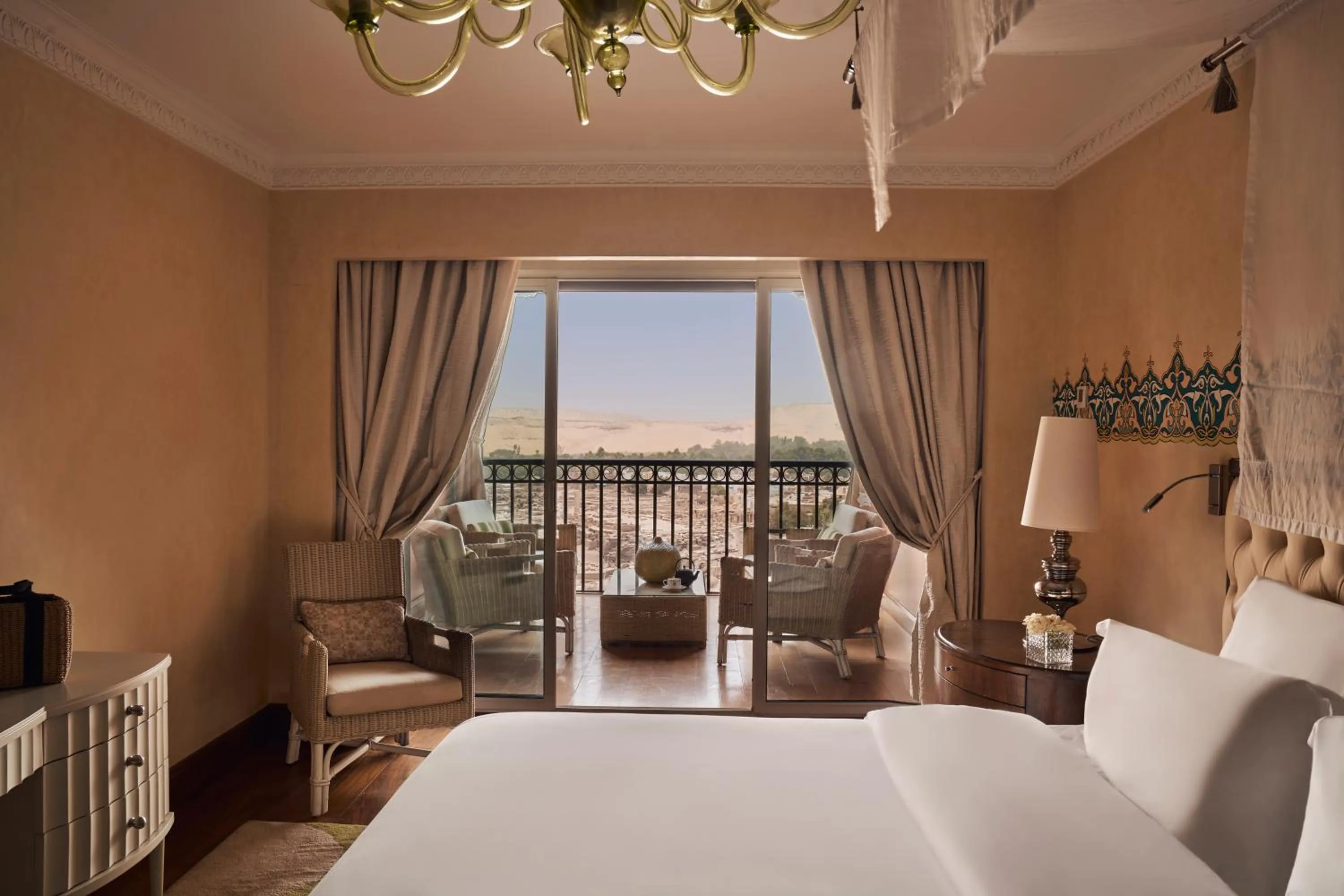 Balcony/Terrace, Bed in Sofitel Legend Old Cataract