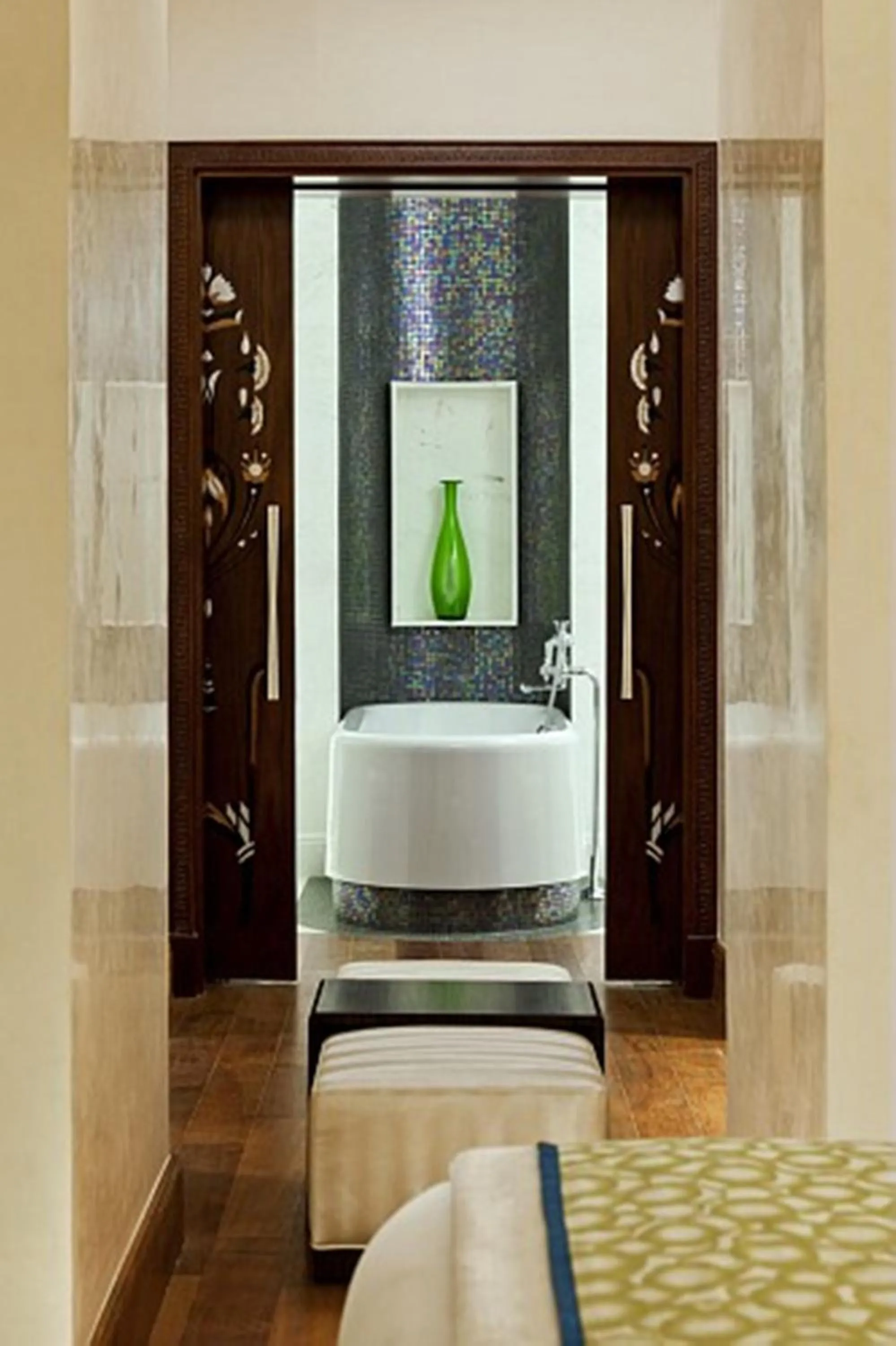 Shower, Bed in Sofitel Legend Old Cataract