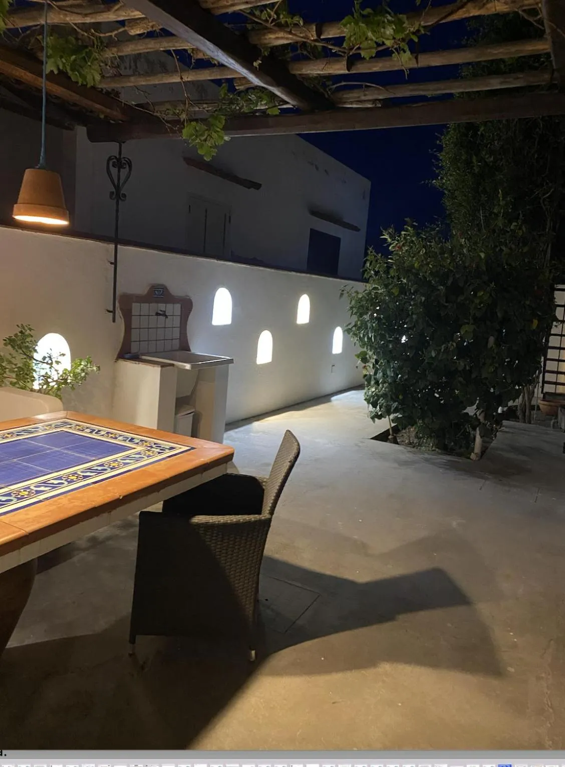 Seating area in La Giara