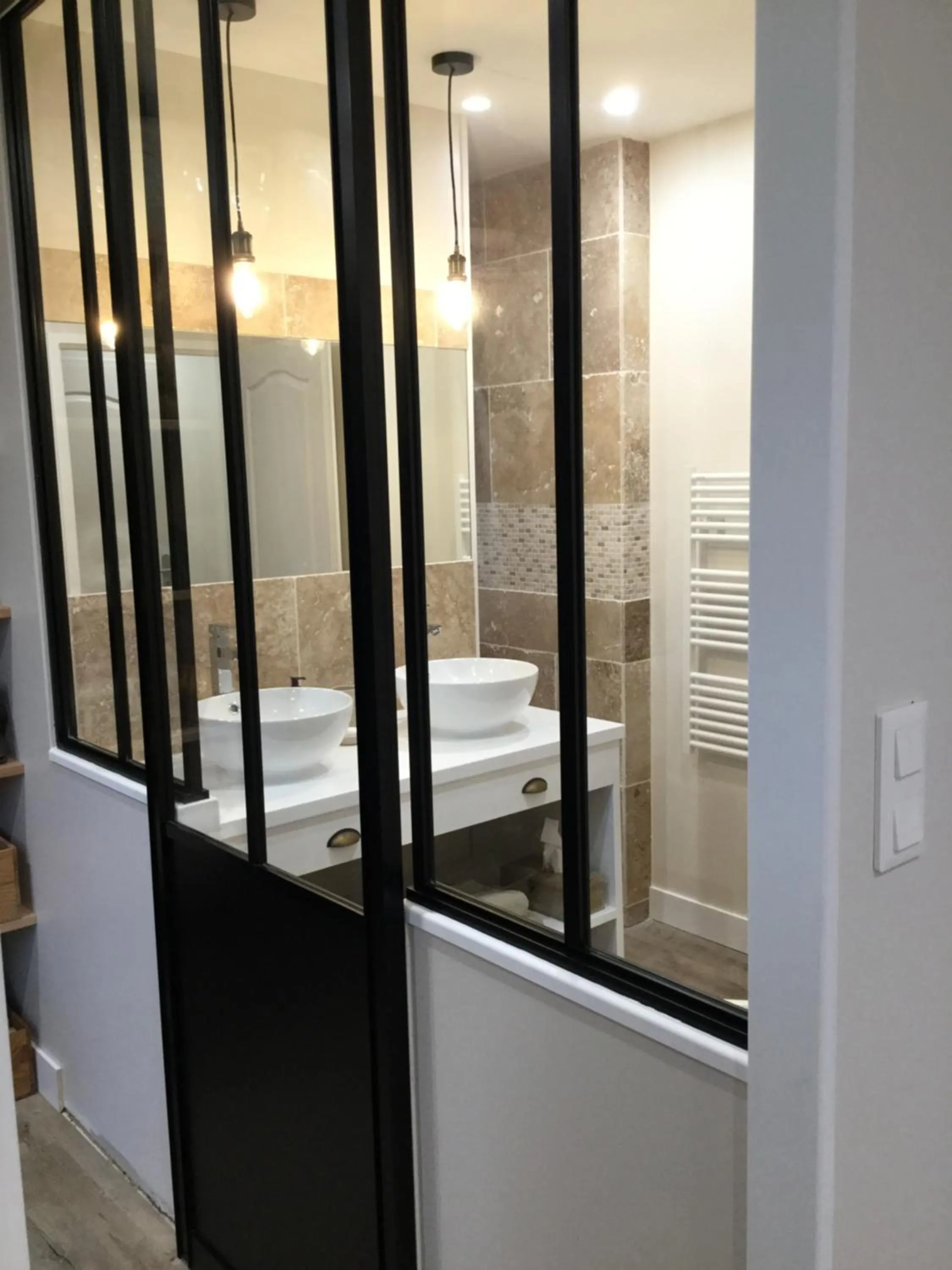 Bathroom, Bed in La Maison des Eaux Claires