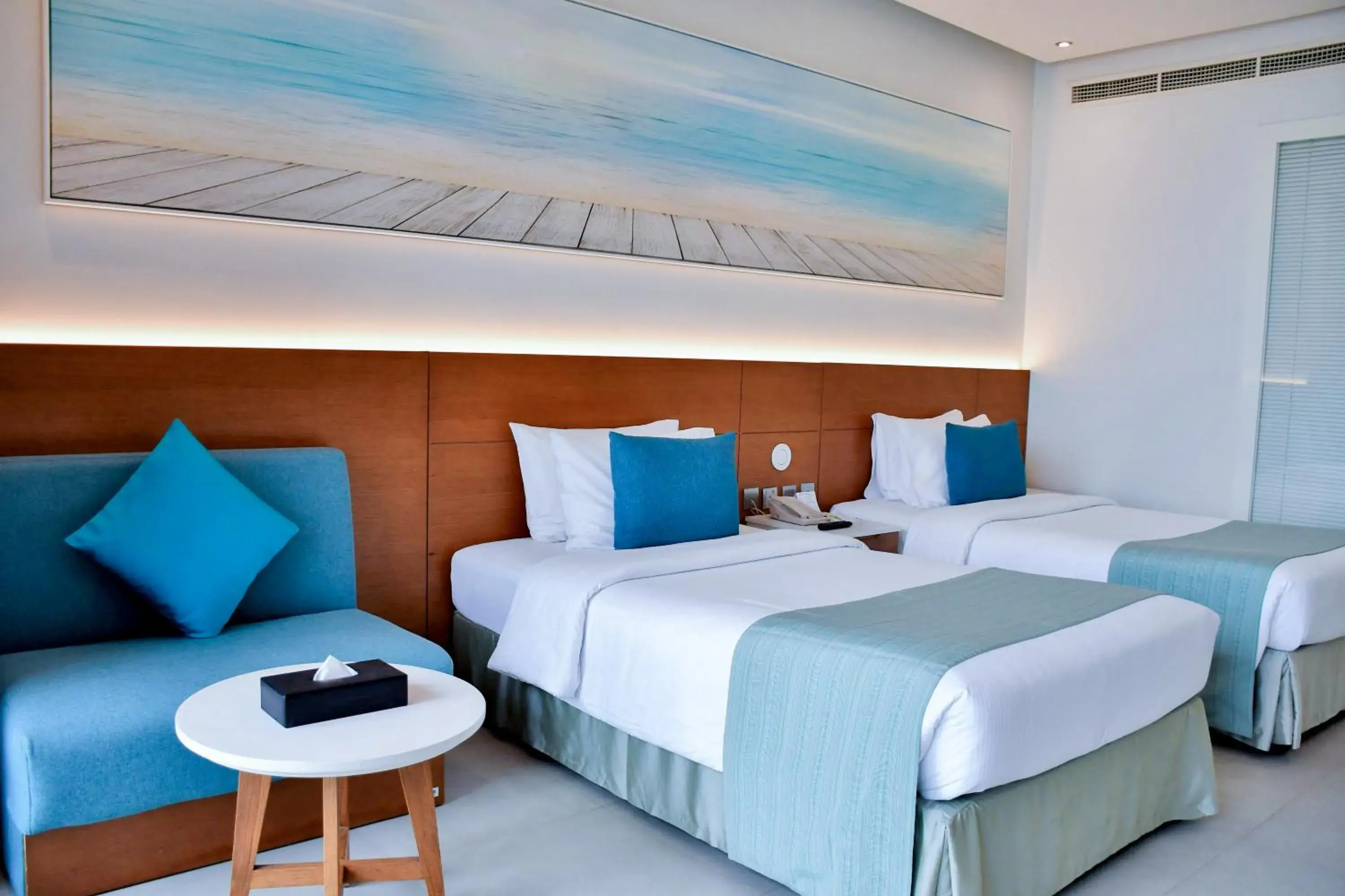 Standard Twin room Seaview - Non Smoking in Wyndham Garden Ajman Corniche Standard Twin room Seaview - Non Smoking in Wyndham Garden Ajman Corniche