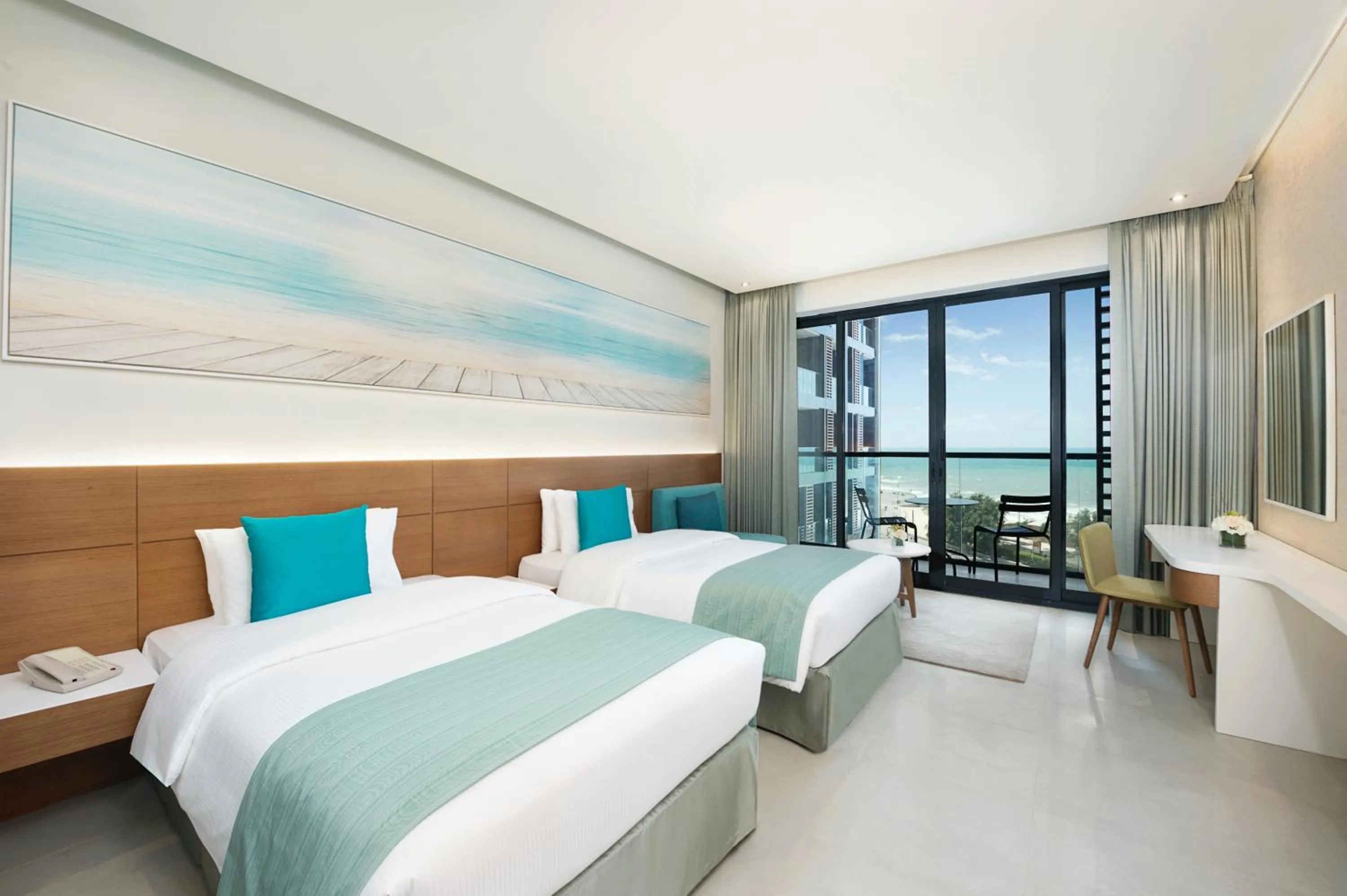 Bed in Wyndham Garden Ajman Corniche